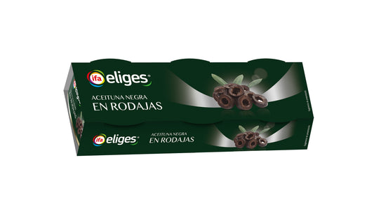 Aceitunas negras en rodajas Ifa eliges p3 50g escurr La Despensa