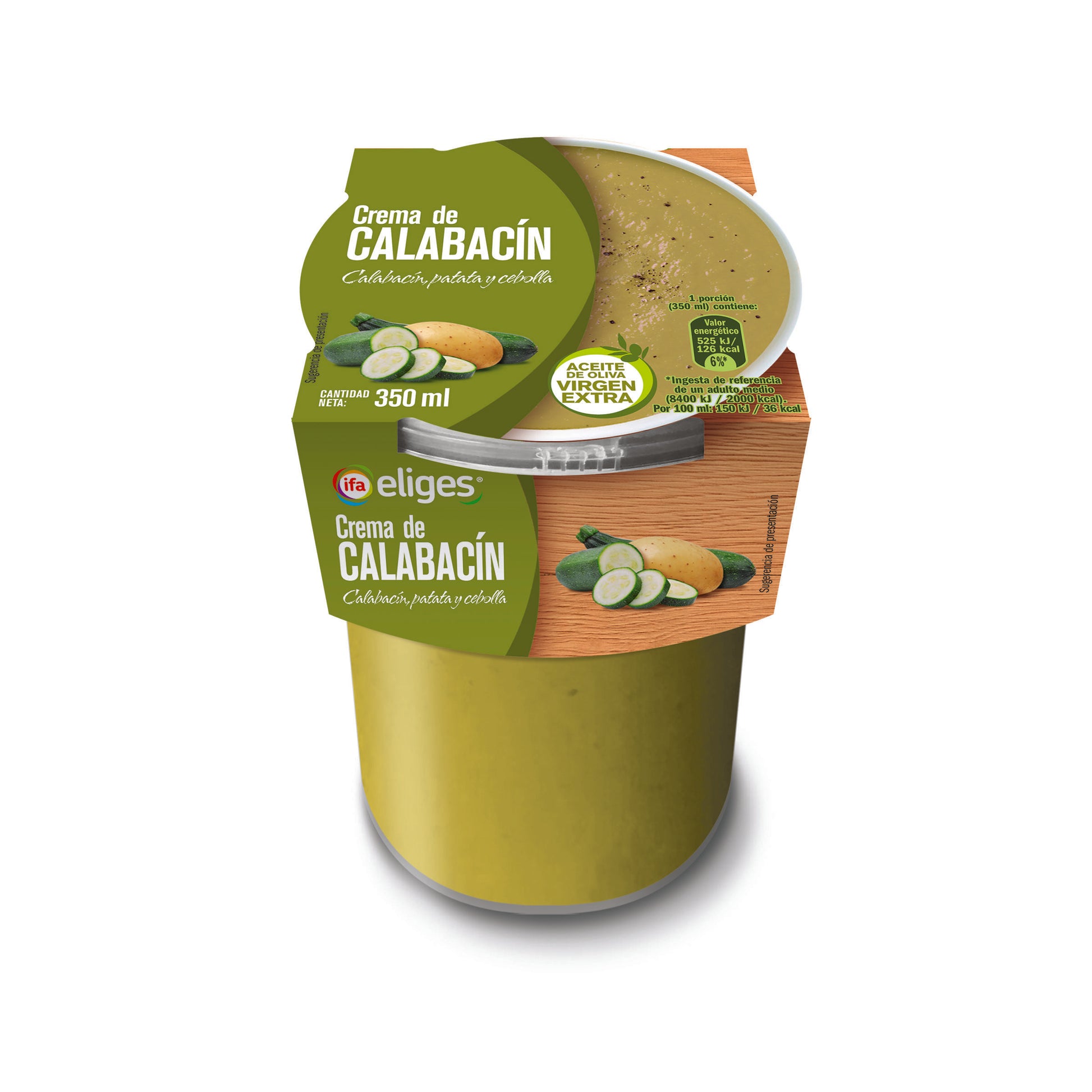 Crema calabacin refrigerada Ifa eliges 350ml