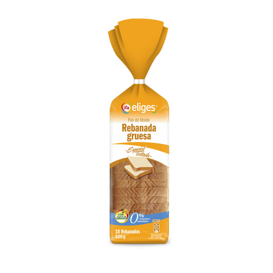 Pan de molde rebanada gruesa Ifa eliges 820g La Despensa