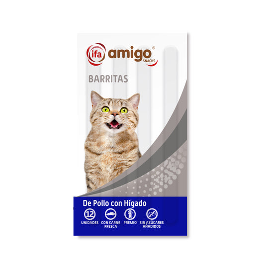 Snacks gato barrita pollo/higado Ifa amigo 60g La Despensa
