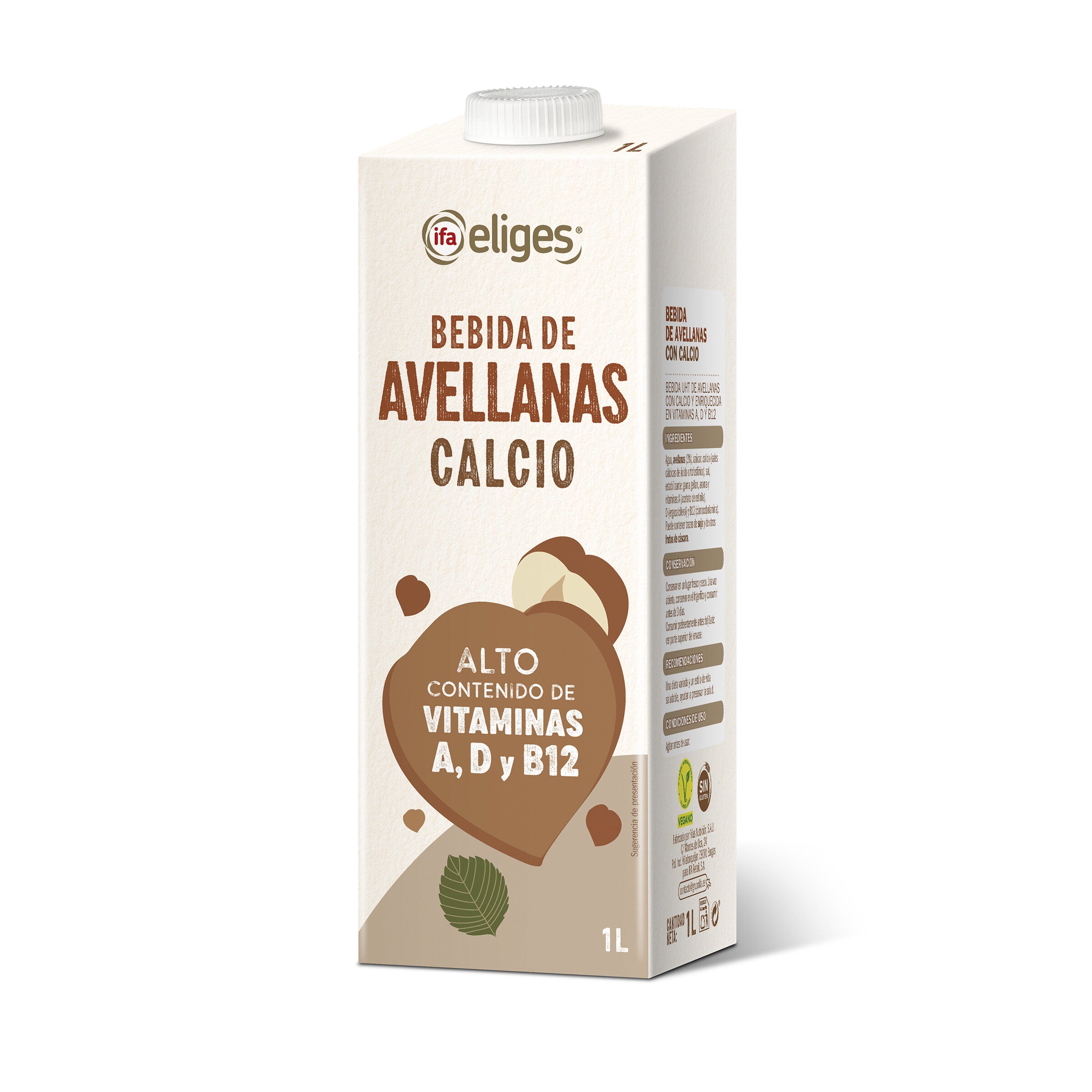 Bebida vegetal  avellana con calcio Ifa eliges 1l