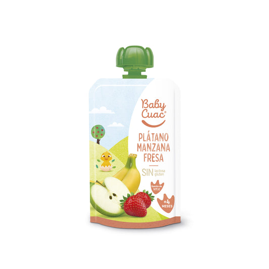 Compota fresa platano Baby cuac 120g La Despensa