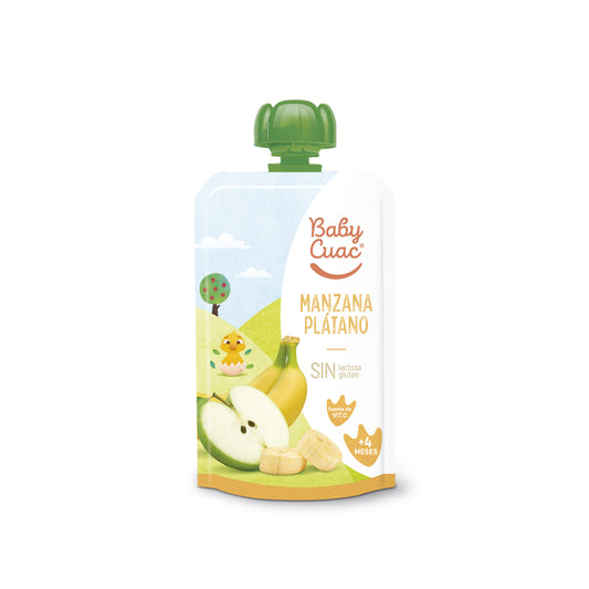 Compota  fruta manzana/platano Baby cuac 120g La Despensa