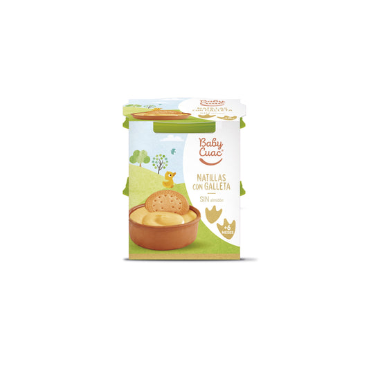Natillas con galleta Baby cuac p2 100g/u La Despensa
