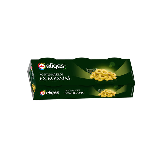Aceitunas verde manzanilla en rodajas Ifa eliges p3 50g escurr La Despensa