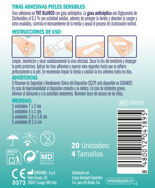 Apósitos pieles sensibles Ifa unnia 20u La Despensa