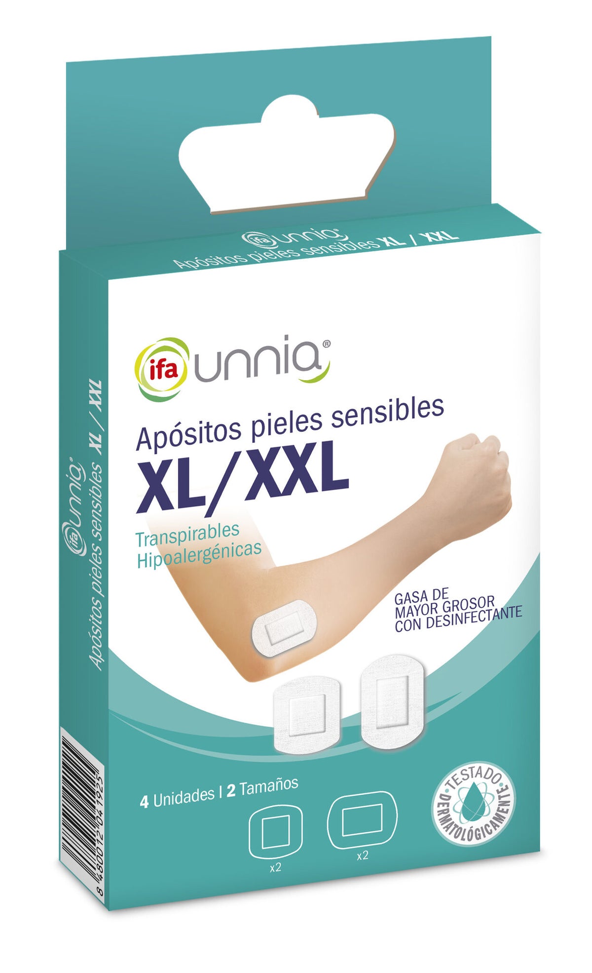 Apósitos tamaño xl Ifa unnia 4u