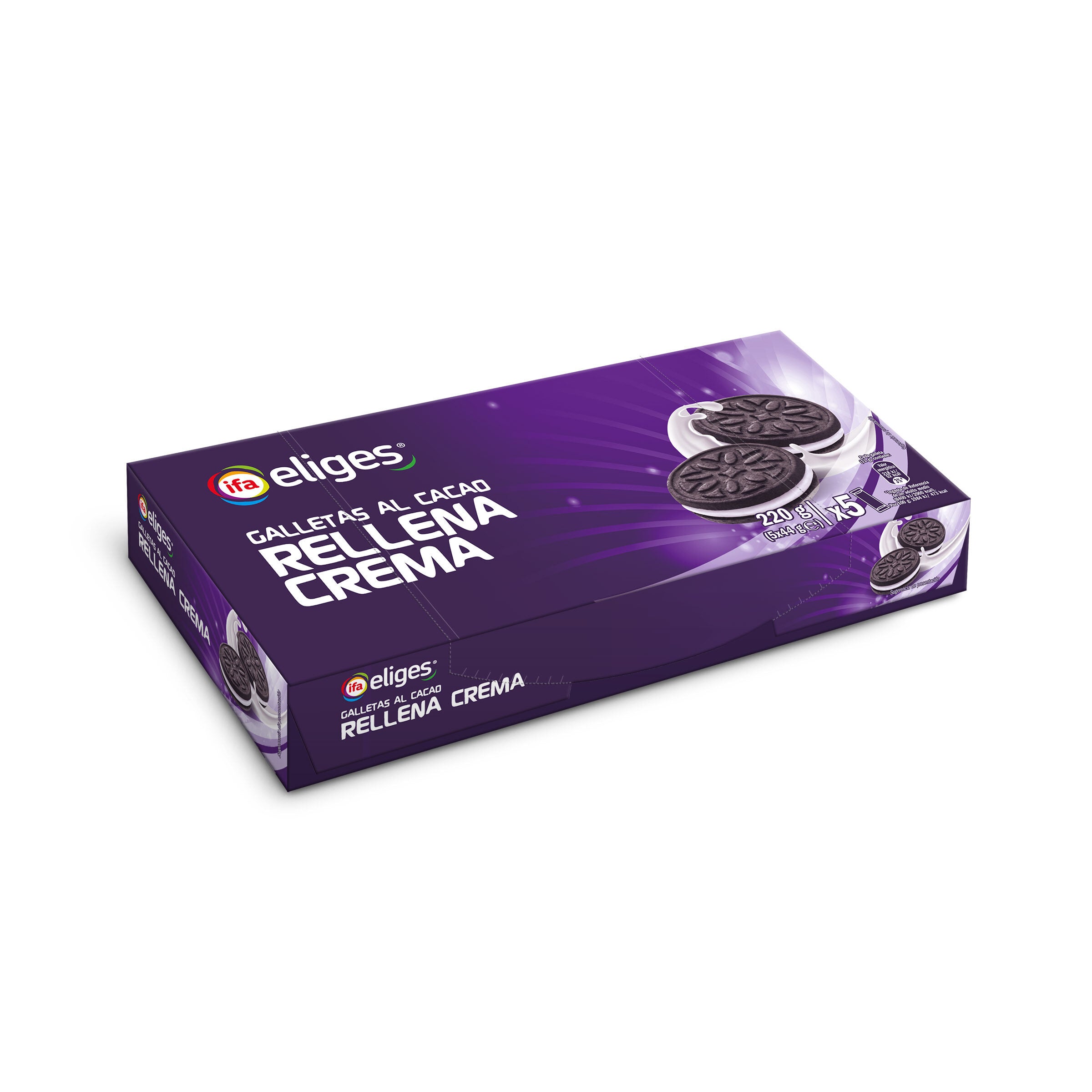 Galleta rellena cacao crema Ifa eliges p5 44g/u