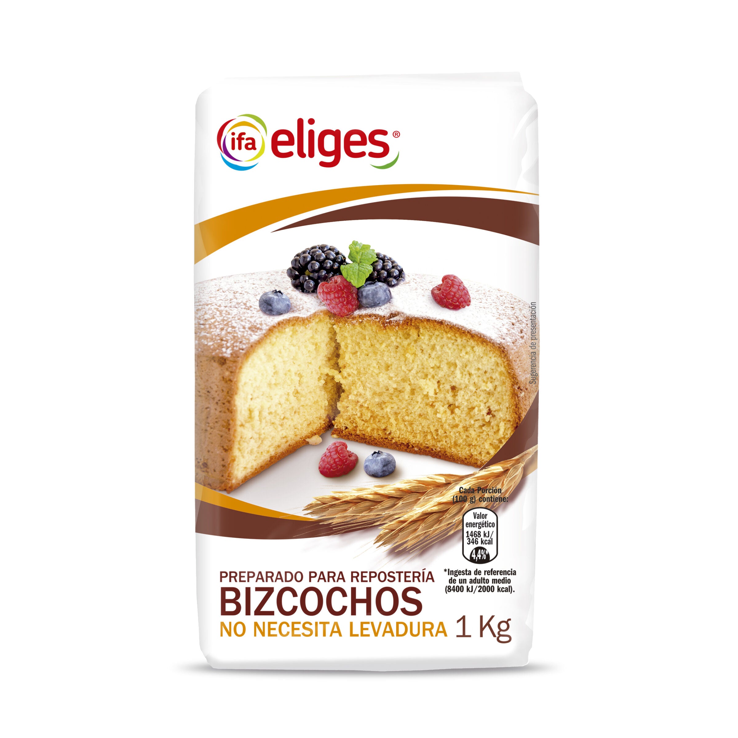 Harina bizcochos c/levadura Ifa 1kg