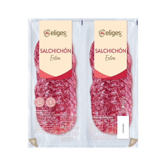 Salchichón extra lonchas Ifa eliges p2 120g/u La Despensa
