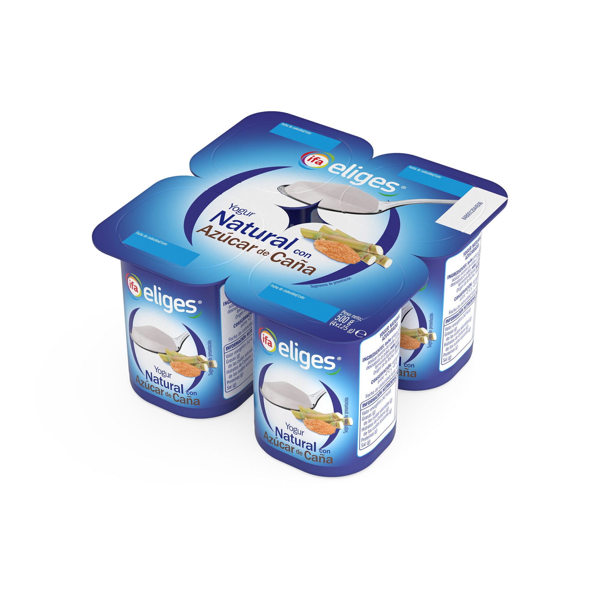 Yogurt natural c/azucar de caña Ifa eliges p4 125/u