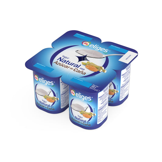 Yogurt natural c/azucar de caña Ifa eliges p4 125/u La Despensa