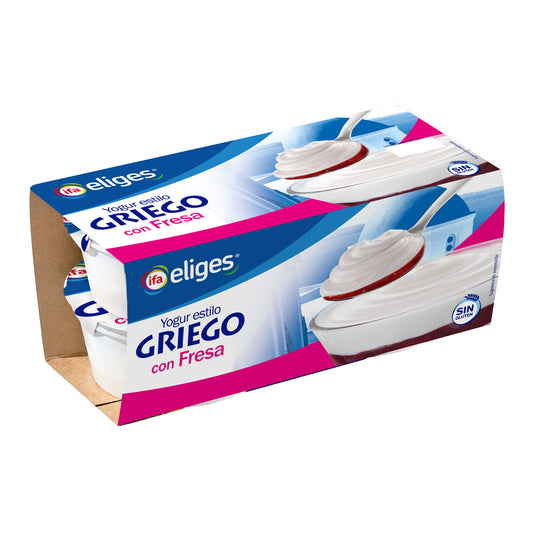 Yogur griego bicapa con fresa Ifa eliges p4 125g/u La Despensa