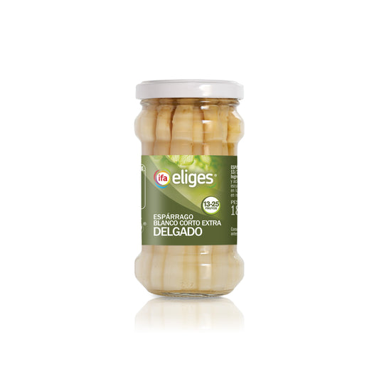 Espárrago blanco corto cristal 13/16 Ifa eliges 110g escurr La Despensa