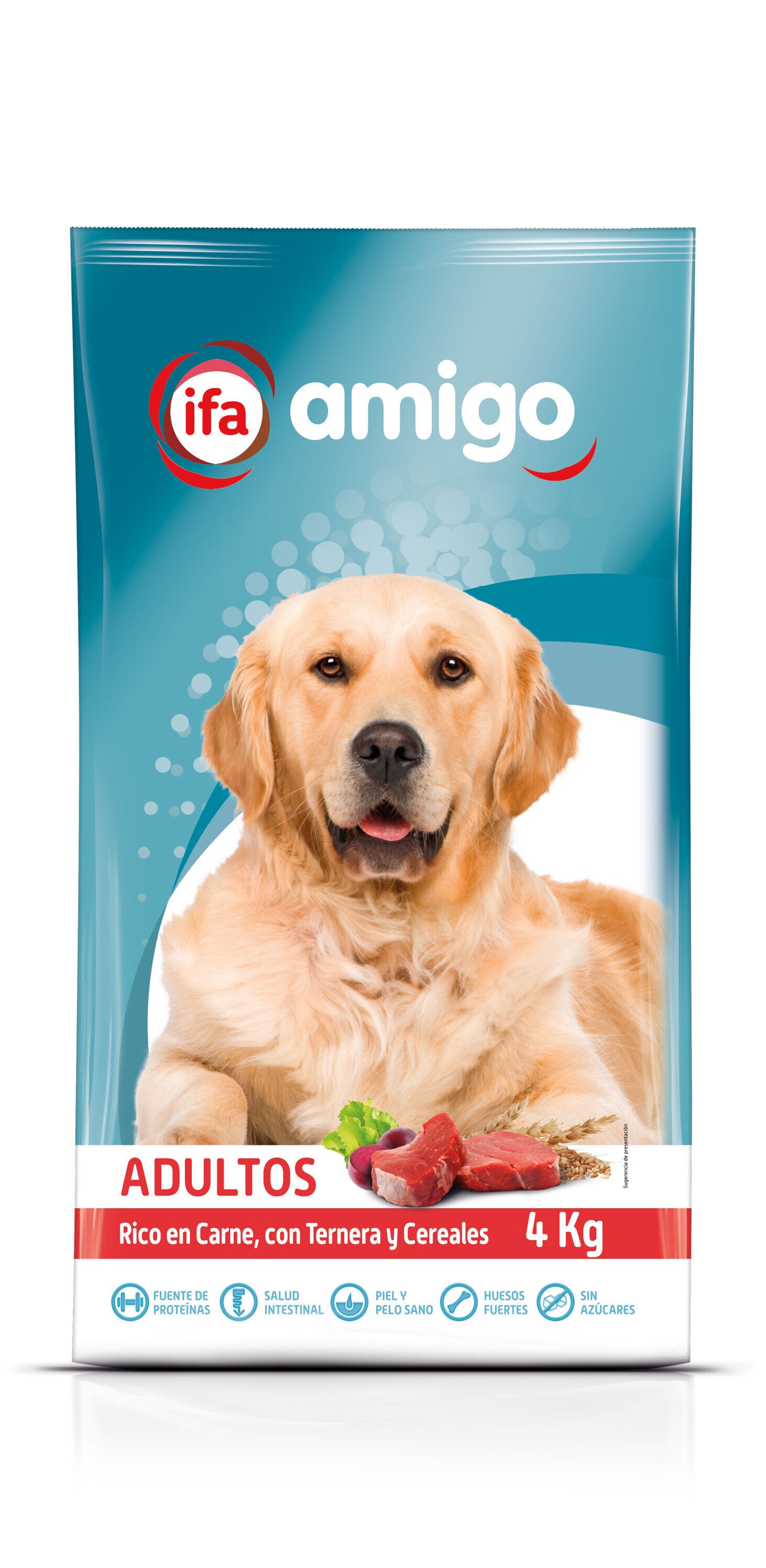 Comida seca  perro ternera/cereal adulto Ifa amigo 4kg