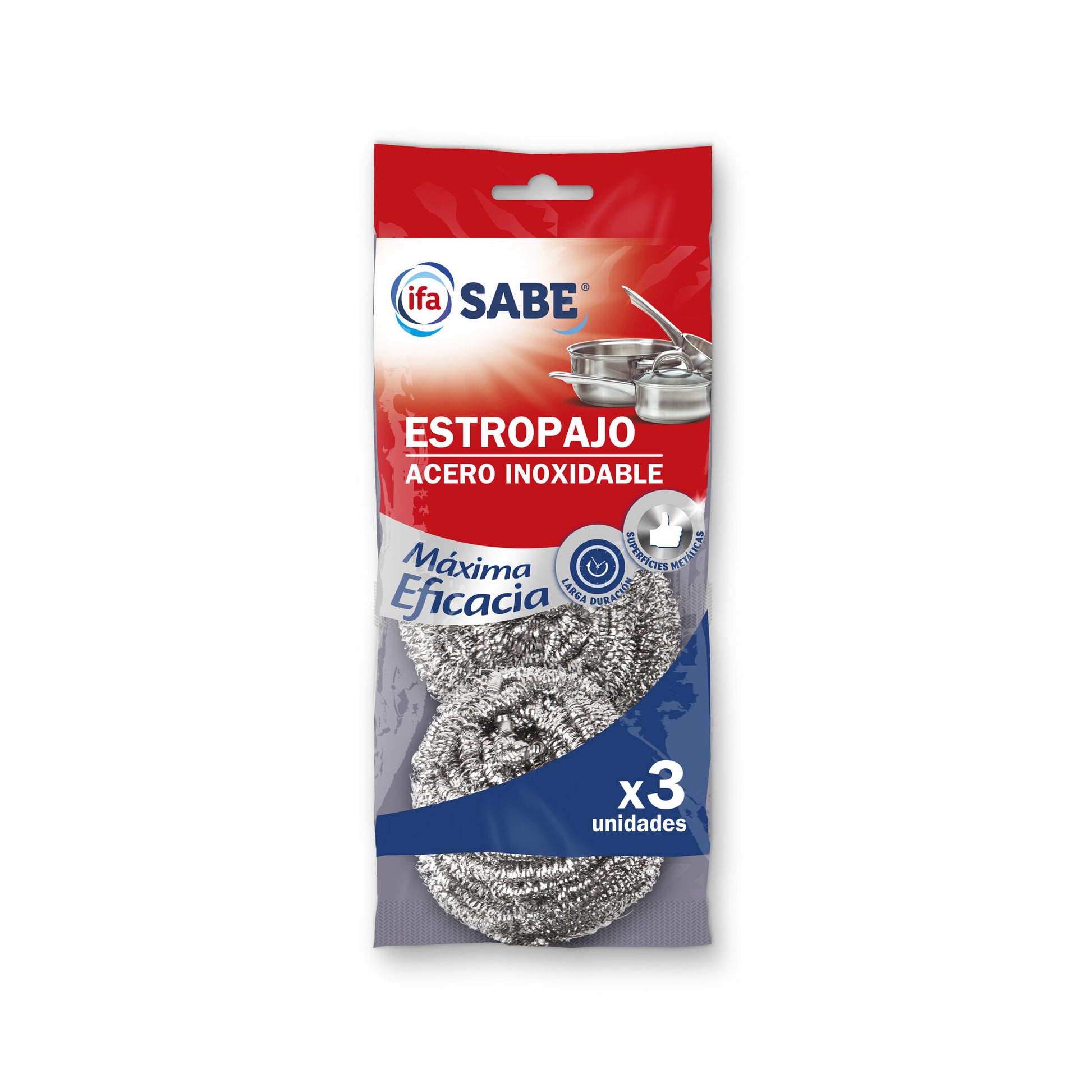 Estropajo inoxidable Ifa sabe 3u