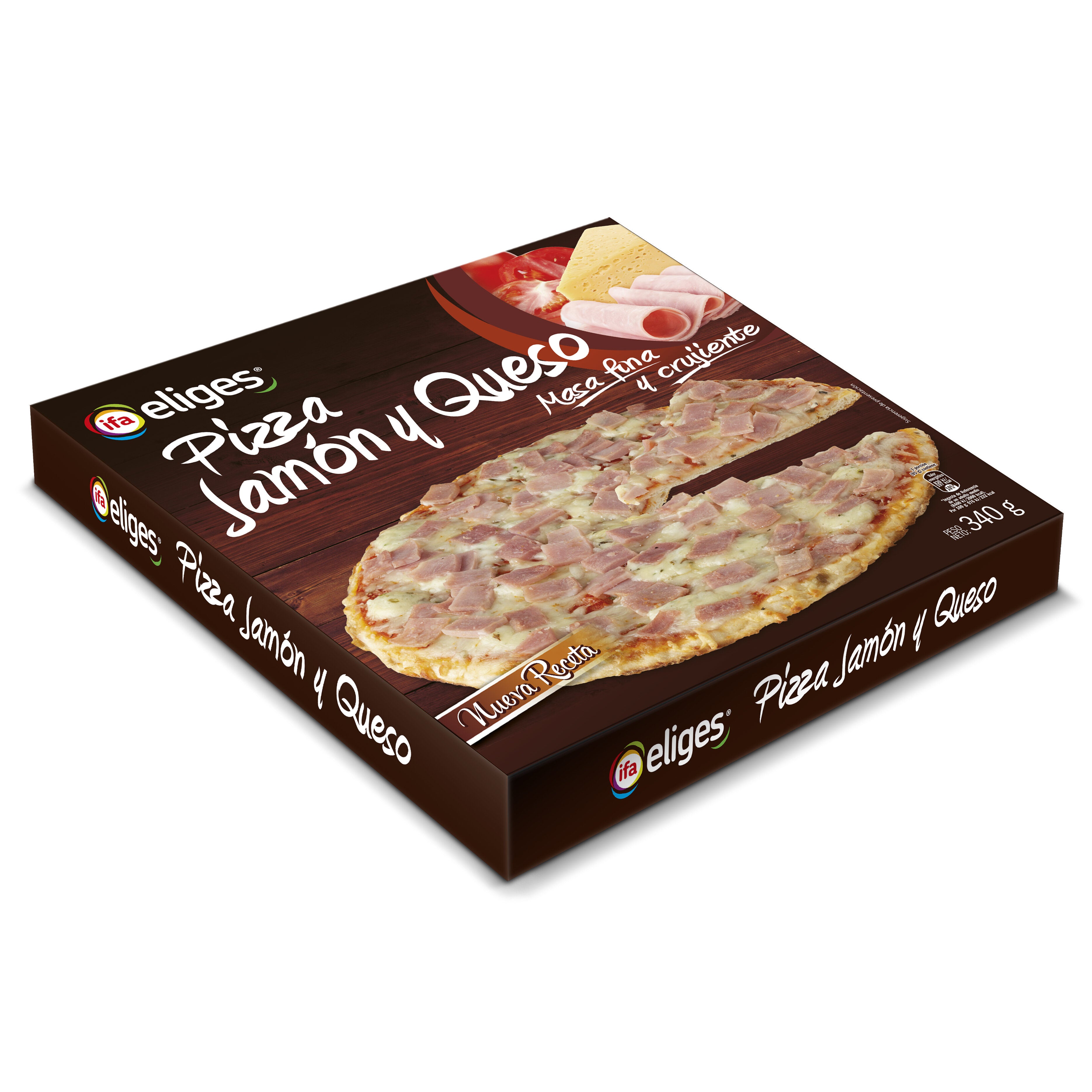 Pizza jamon queso Ifa eliges 340g