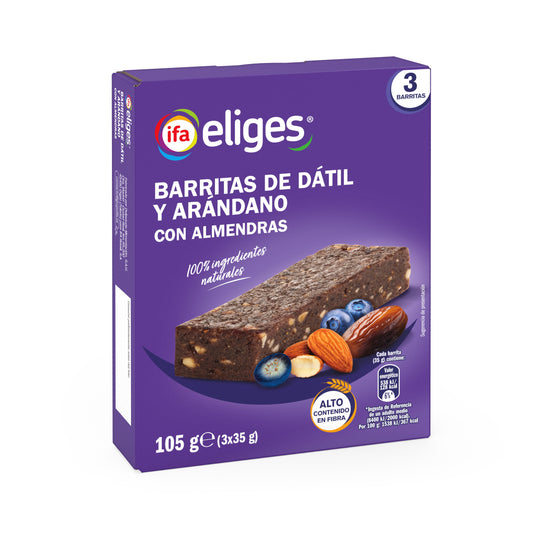 Barrita datil arandano/almend Ifa eliges p3 105g La Despensa