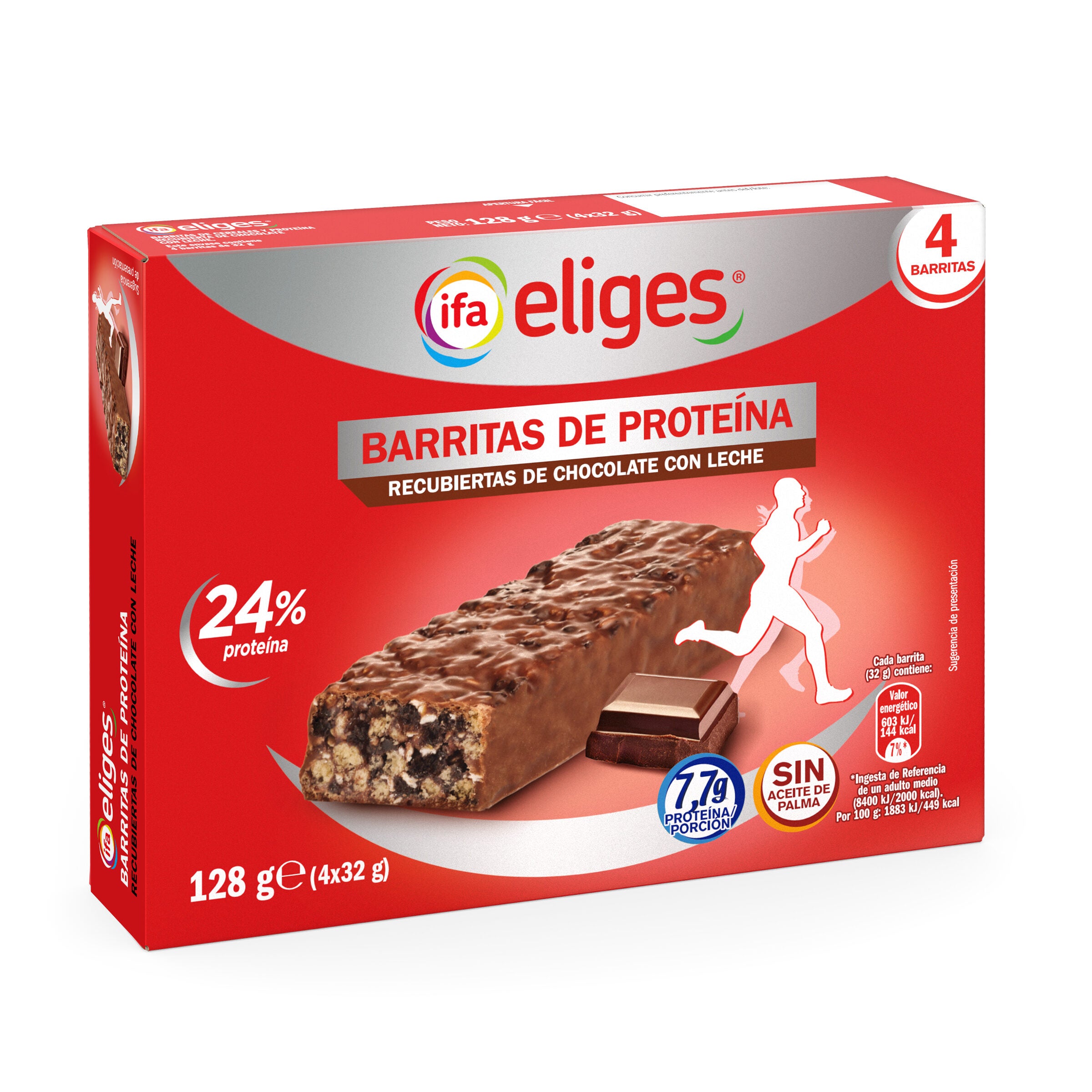 Barrita cereal frutos secos c/choco negro Ifa eliges p4 140g