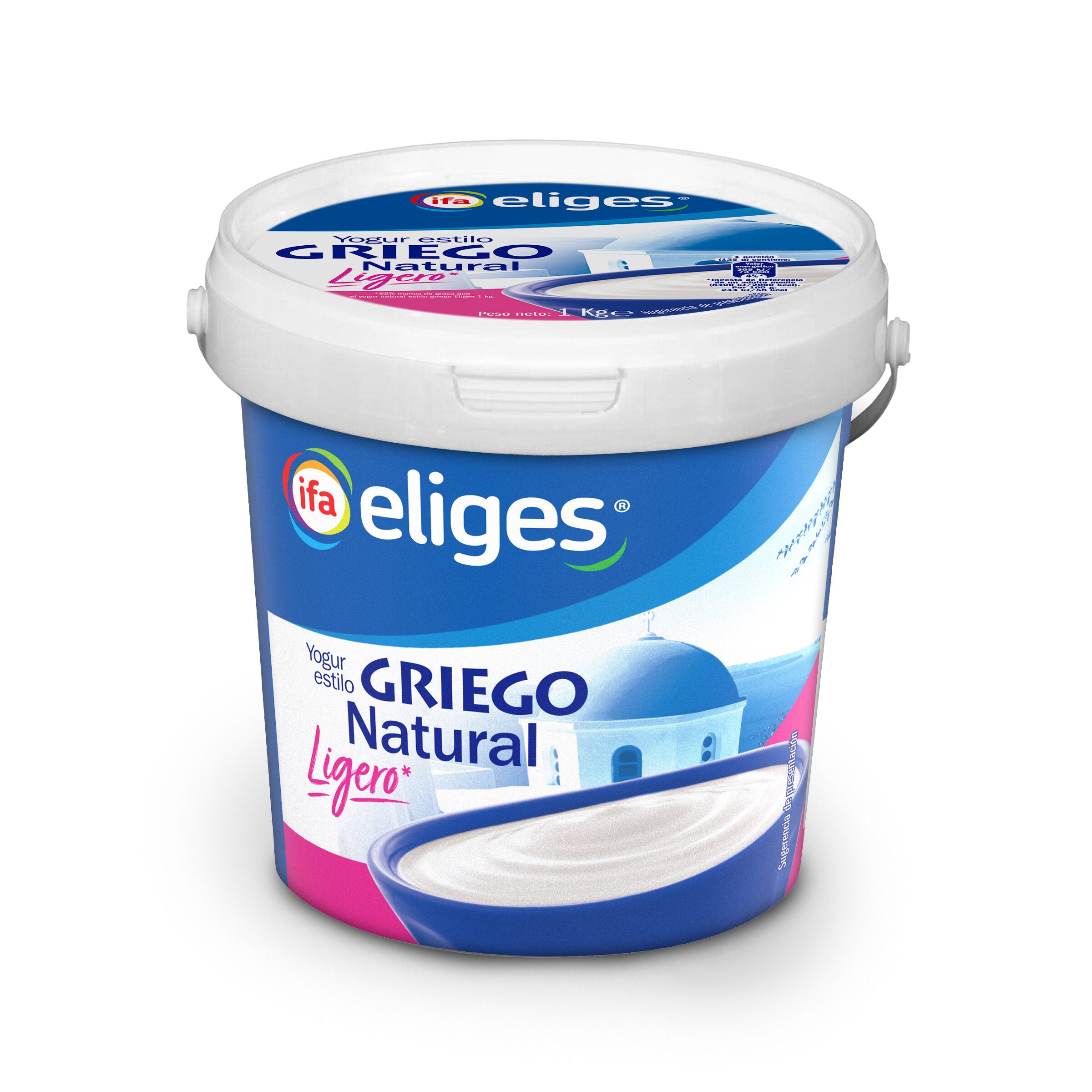 Yogur griego ligero natural Ifa eliges 1kg