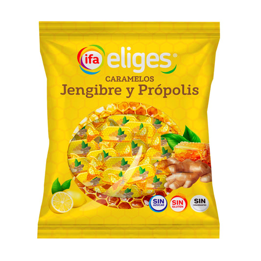 Caramelos jenjibre/propolis s/az Ifa eliges 70g La Despensa