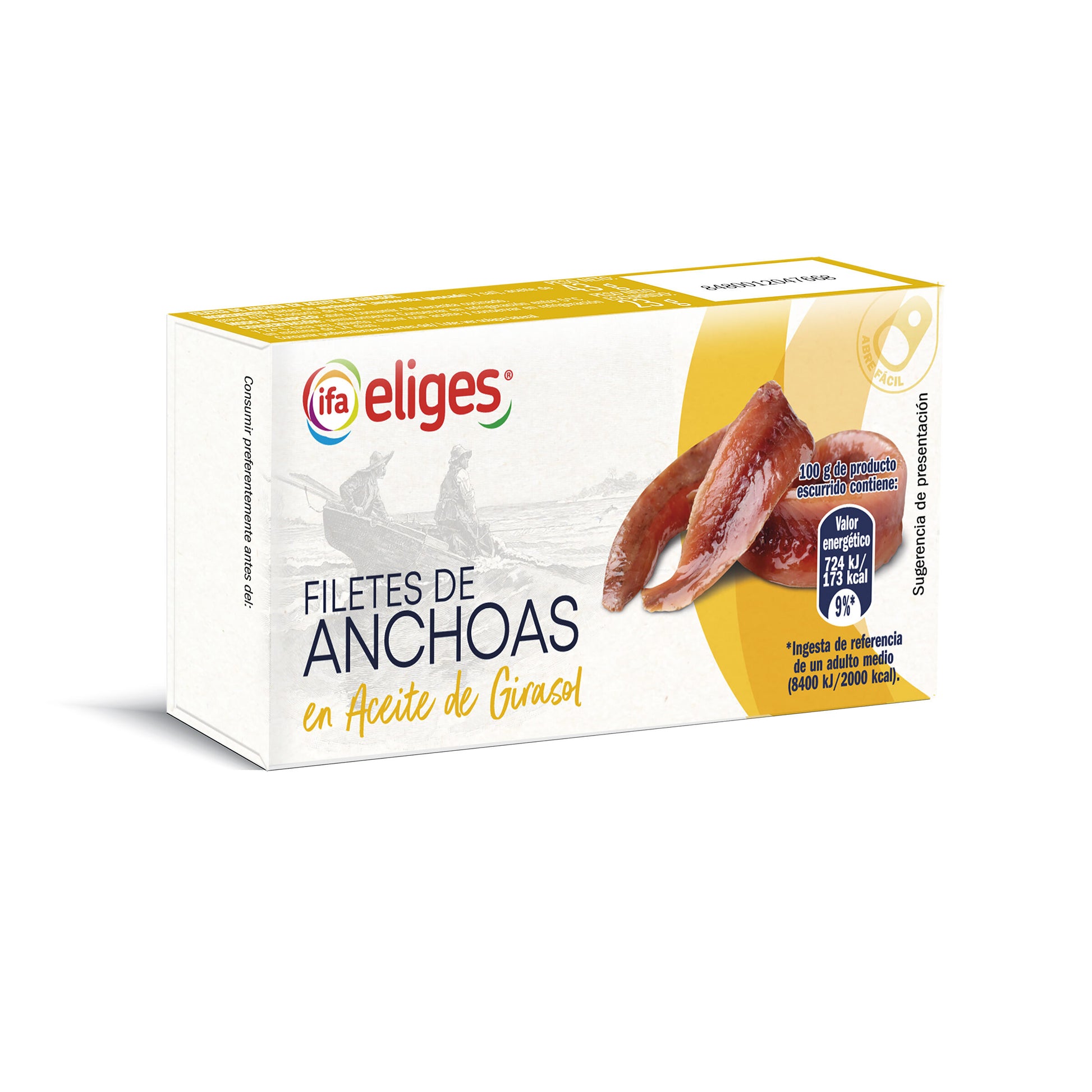 Filetes de anchoa aceite vegetal rr43 Ifa eliges 23g escurr