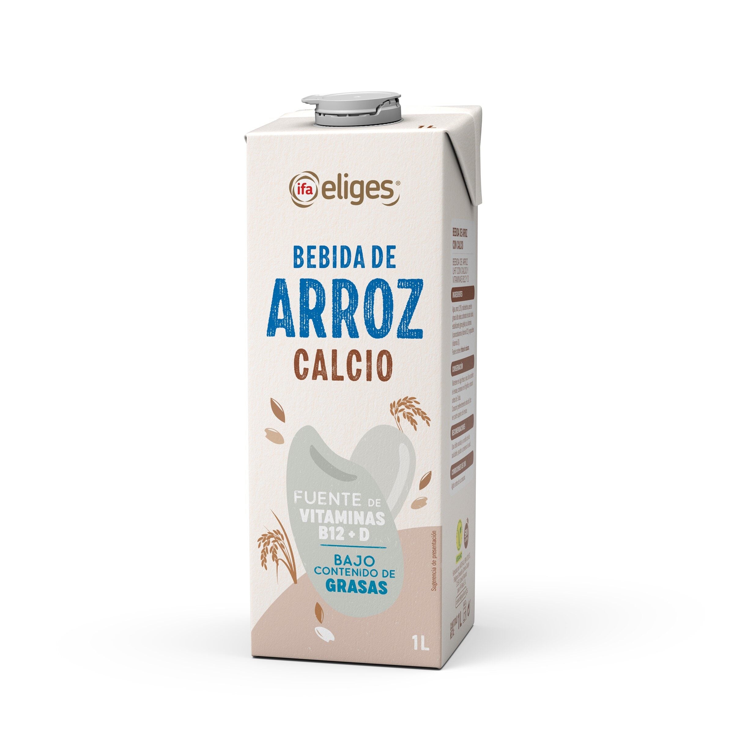 Bebida vegetal arroz calcio y vitamina d Ifa eliges 1l