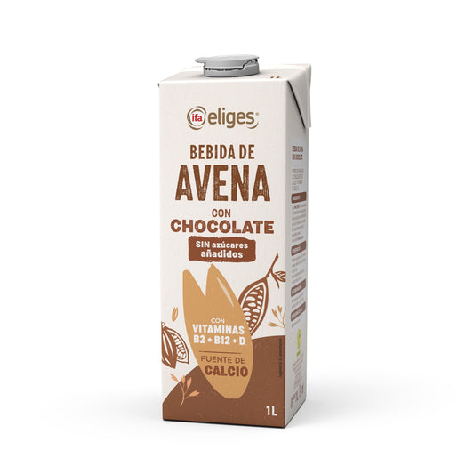 Bebida de avena con choco enriquecida  calcio y vit Ifa elige 1l La Despensa