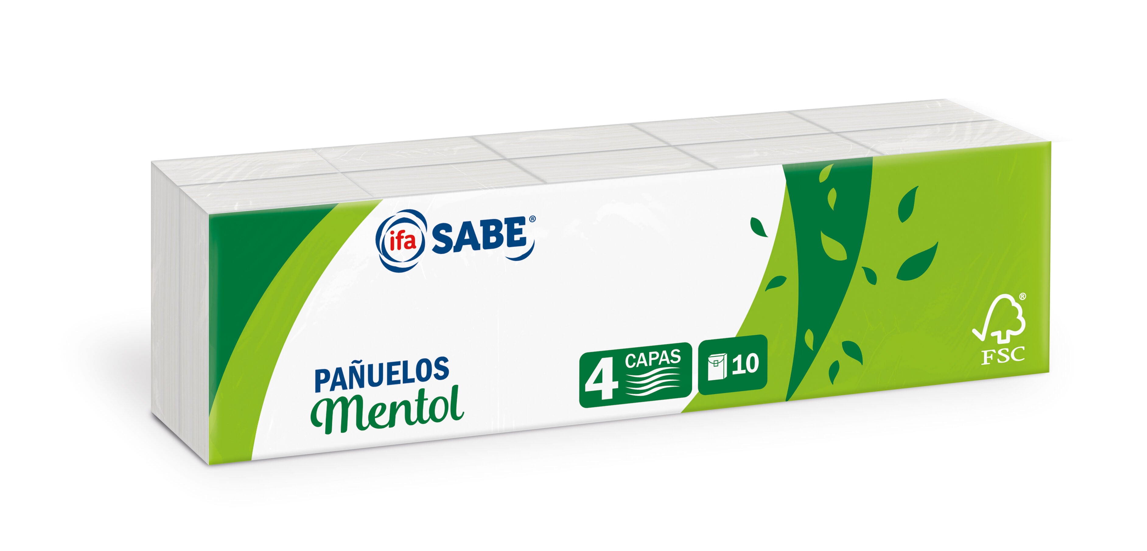 Pañuelo bolsillo mentol Ifa sabe 10u