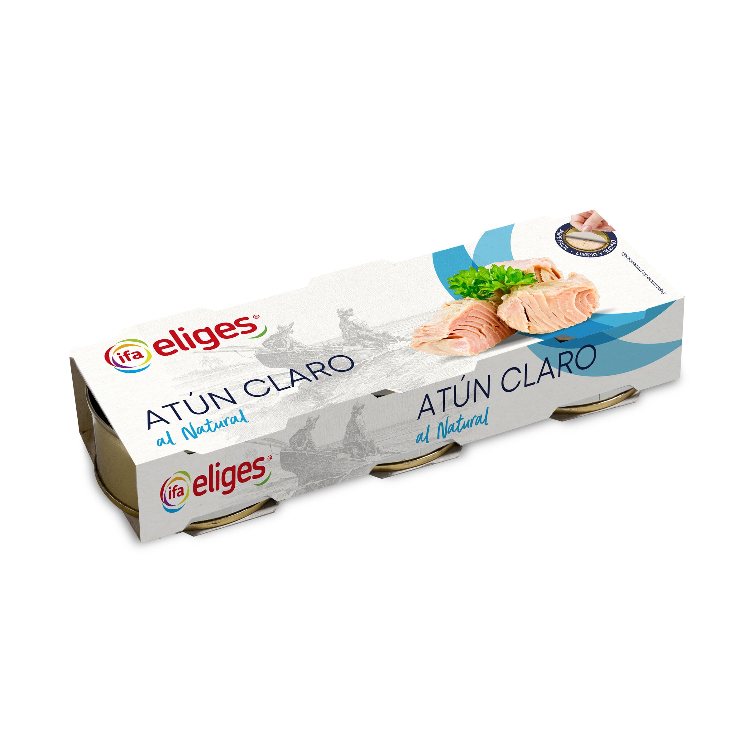 Atun claro natural lata Ifa eliges p3 56g/u escurr