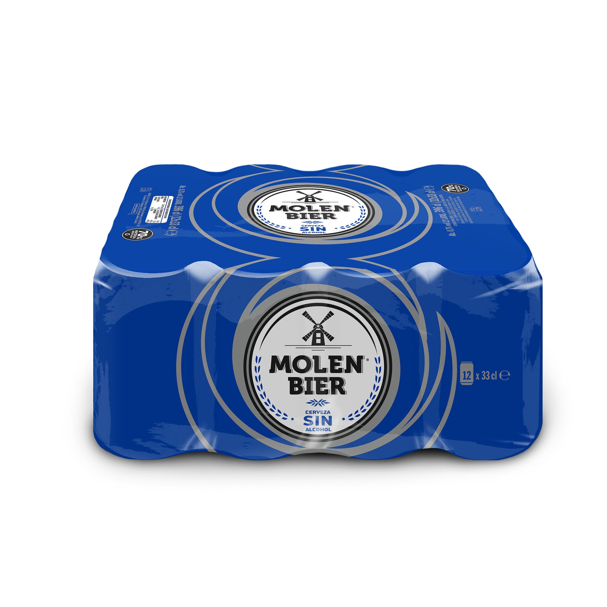 Cerveza rubia s/alcohol lata Mollen bier 330ml