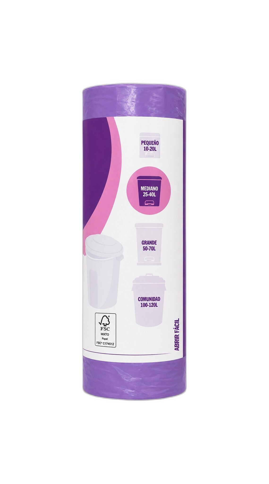 Bolsas basura 30l cierre perfumada blanca Ifa sabe 20u
