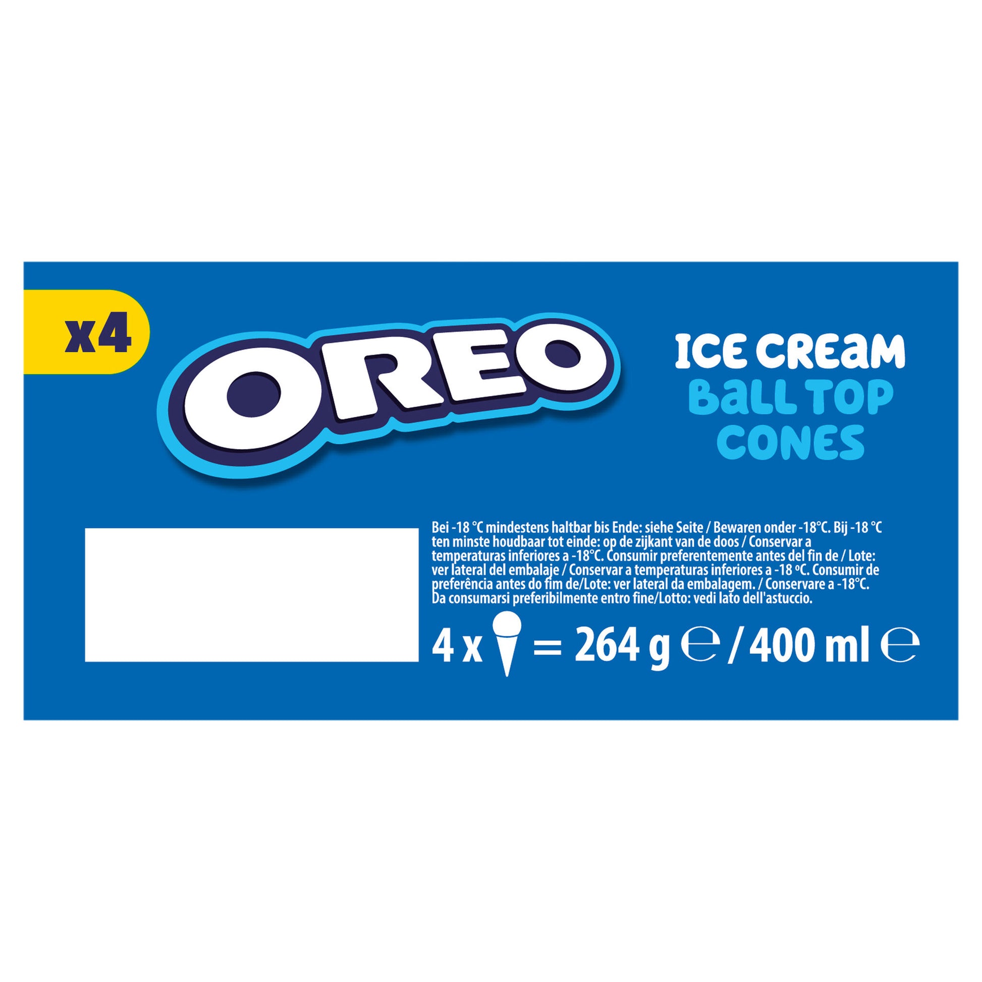 Cono bola Oreo p4 100ml/u