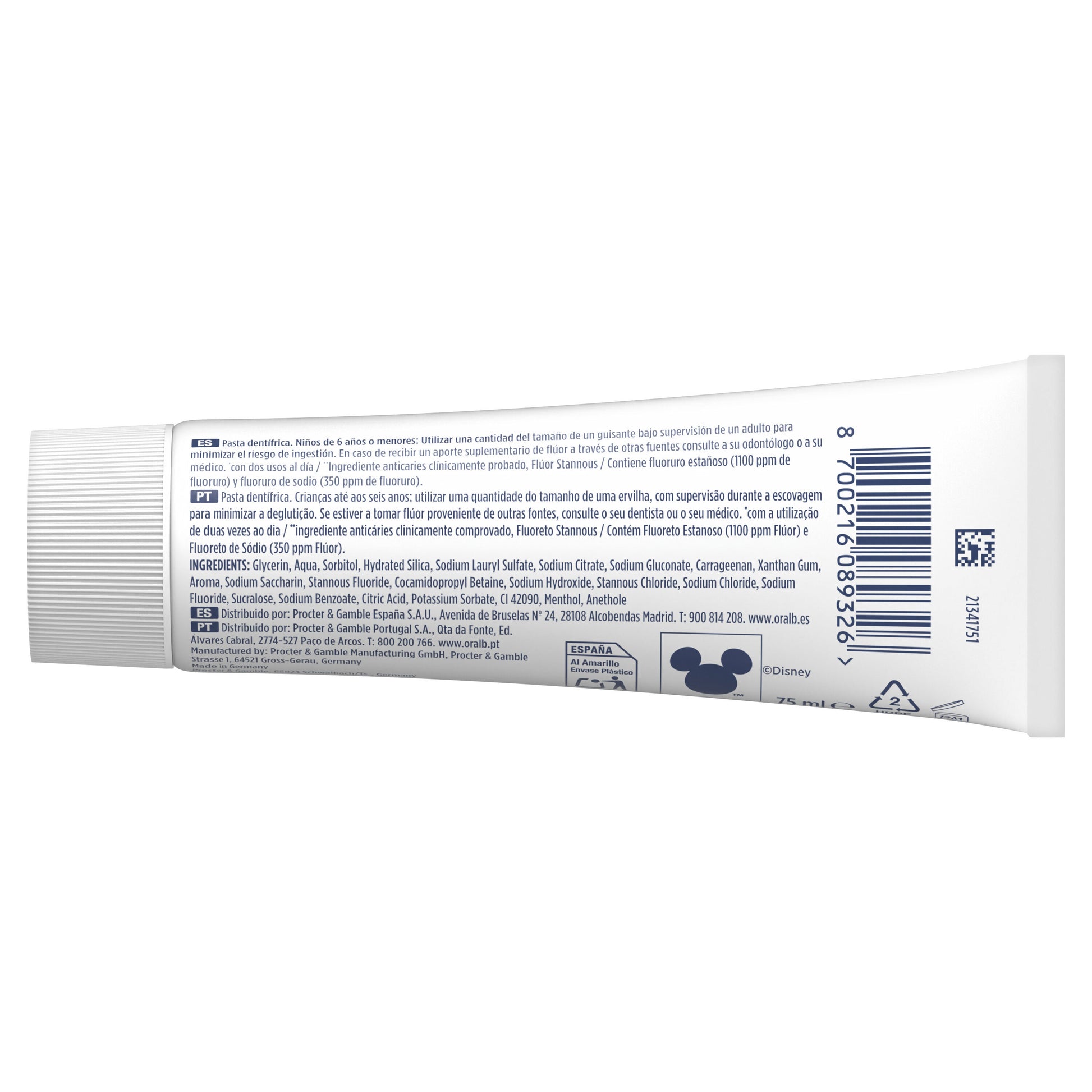 Dentífrico kids Oral-b 75ml