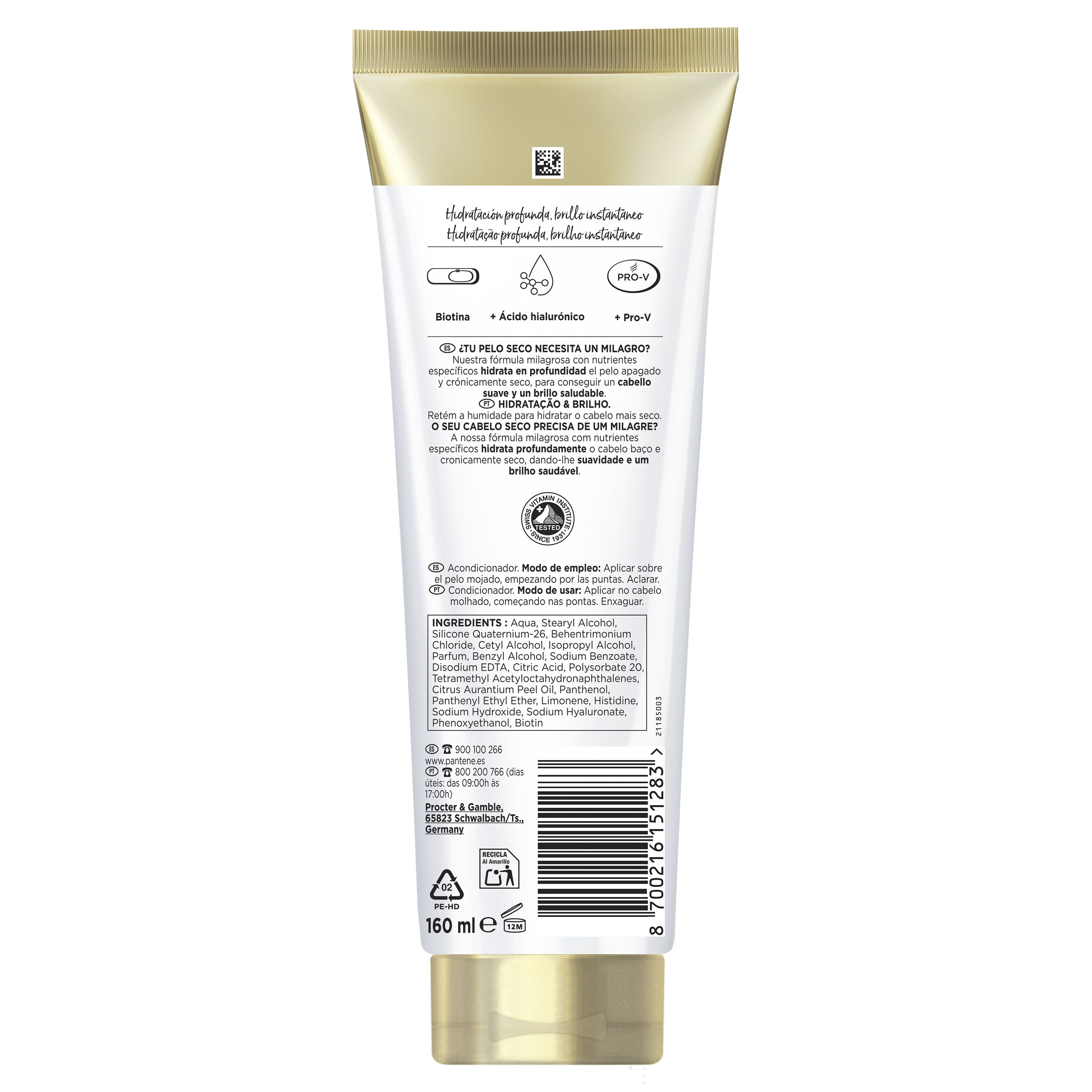 Acondicionador pro- miracle hidratacion Pantene 160ml