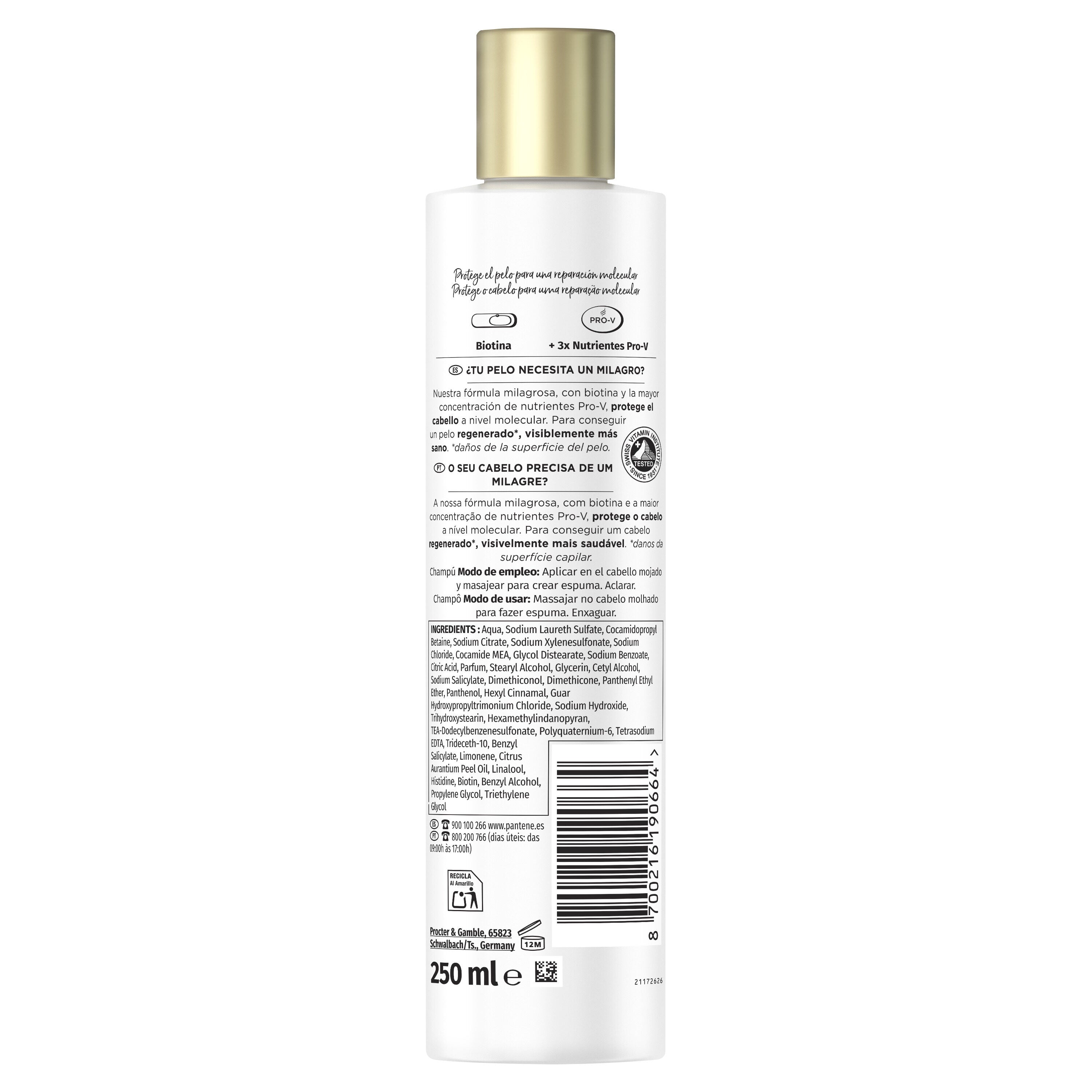 Champú reparador Pantene 250ml