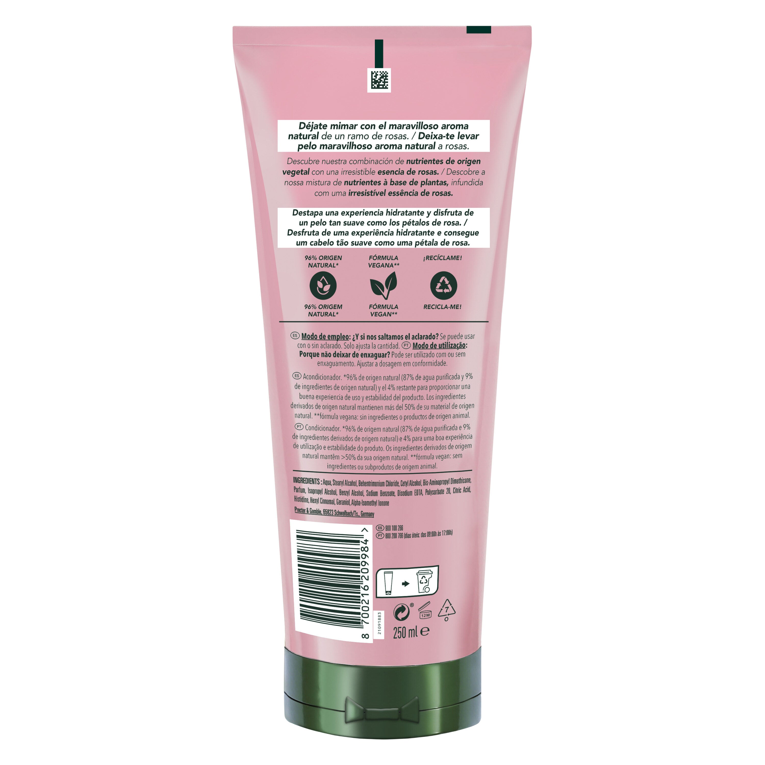 Acondicionador rosa Herbal 250ml