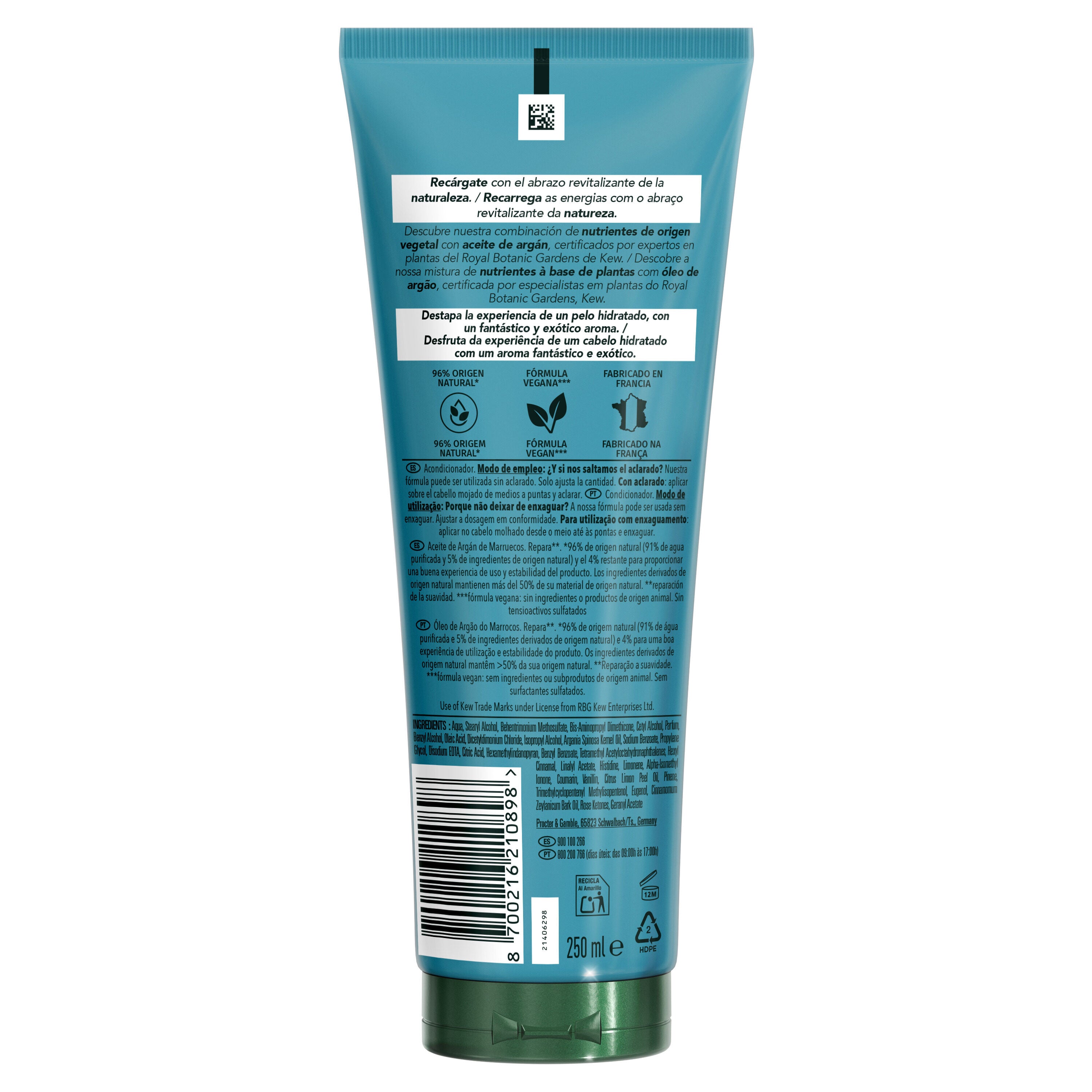 Acondicionador repara argan Herbal 250ml