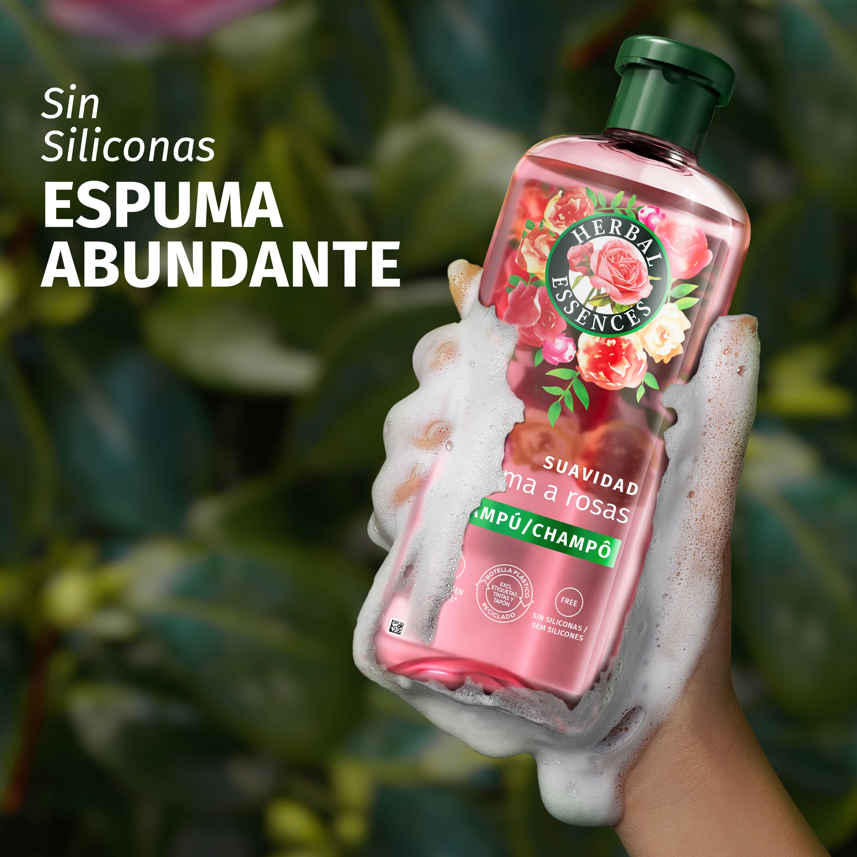 Champú suave aroma a rosas Herbal 350ml