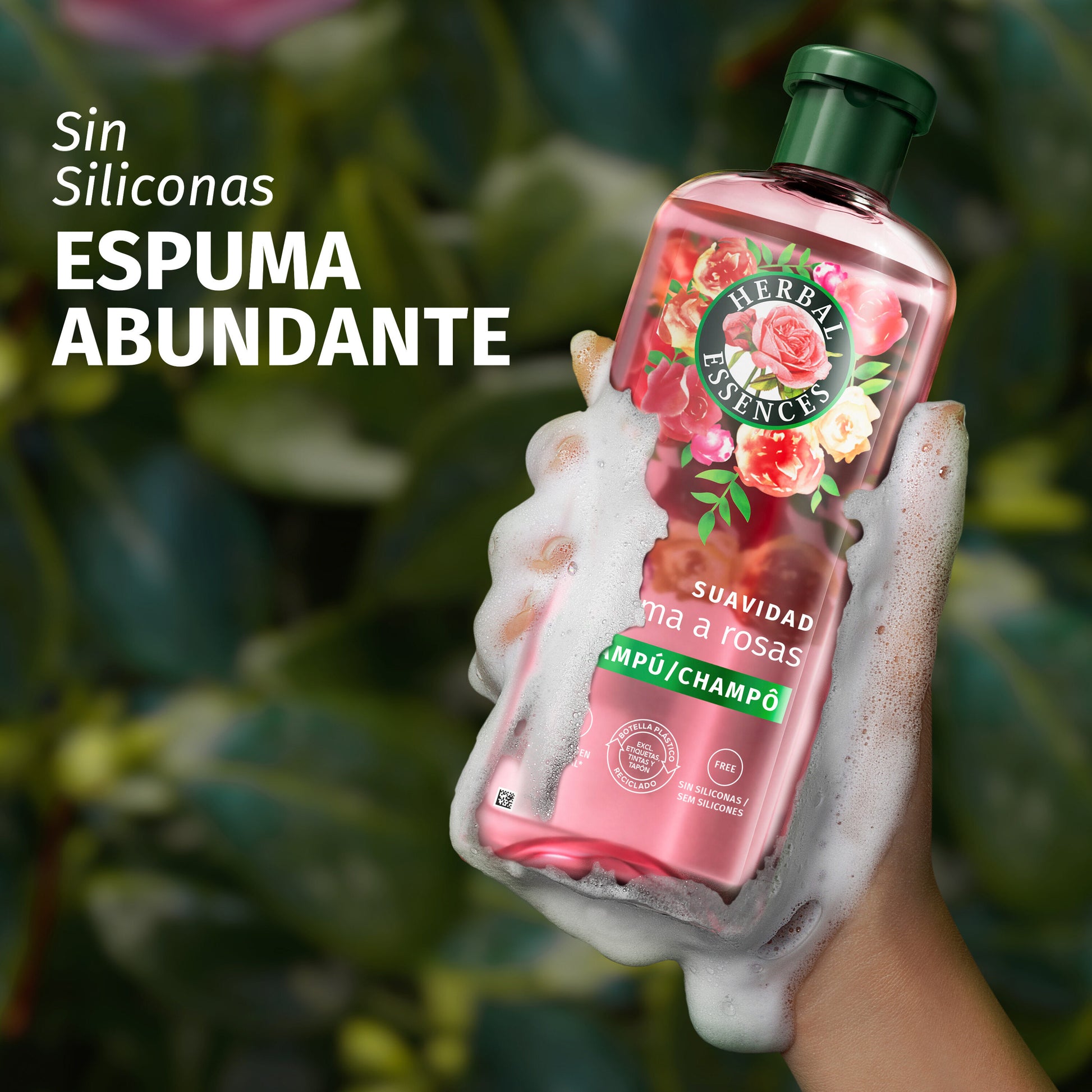 Champú suave aroma a rosas Herbal 350ml