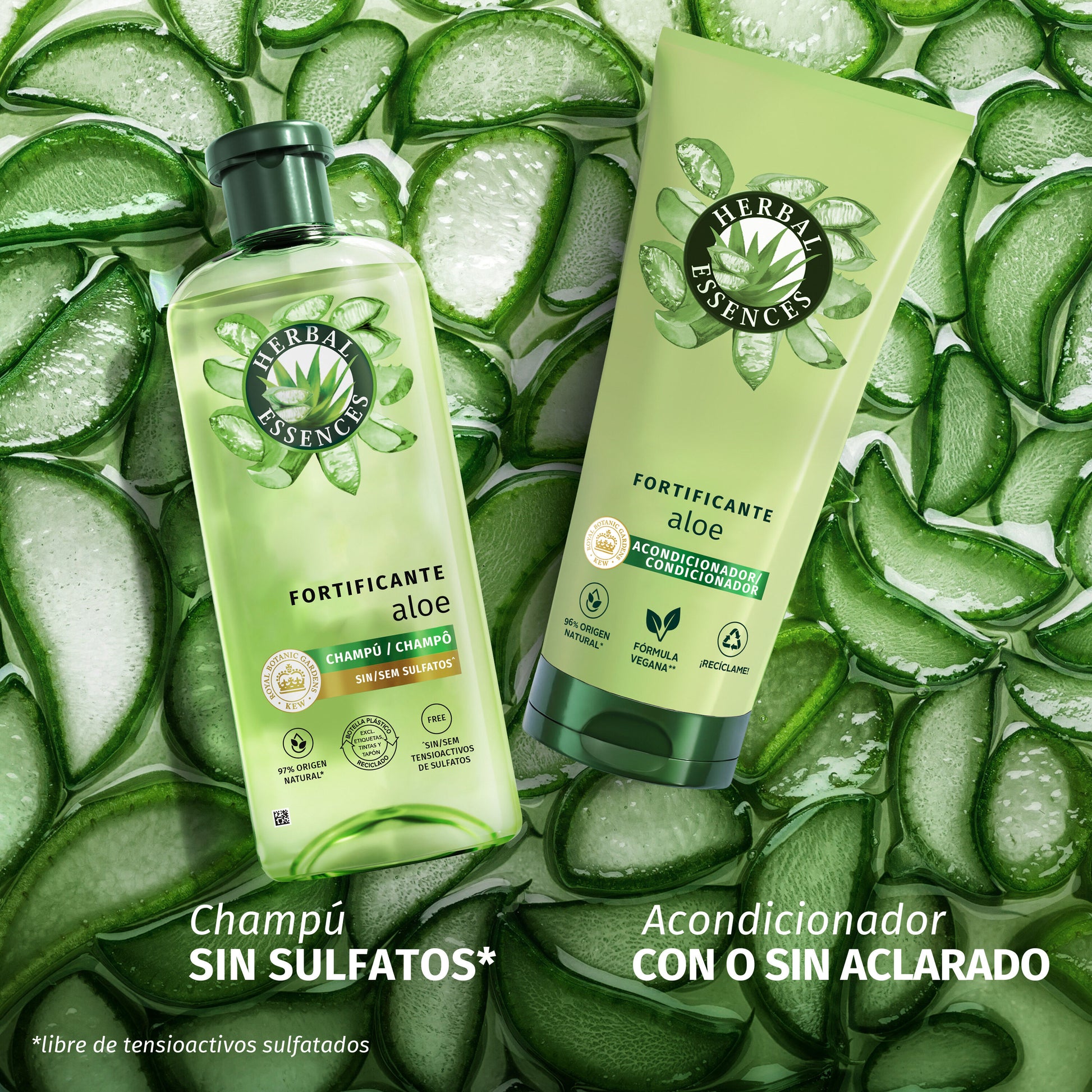 Champú fortificante aloe Herbal 350ml
