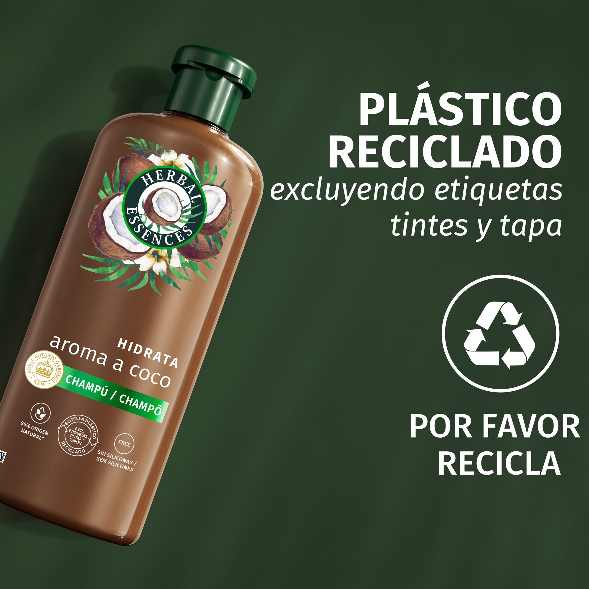 Champú hidratante coco Herbal 350ml