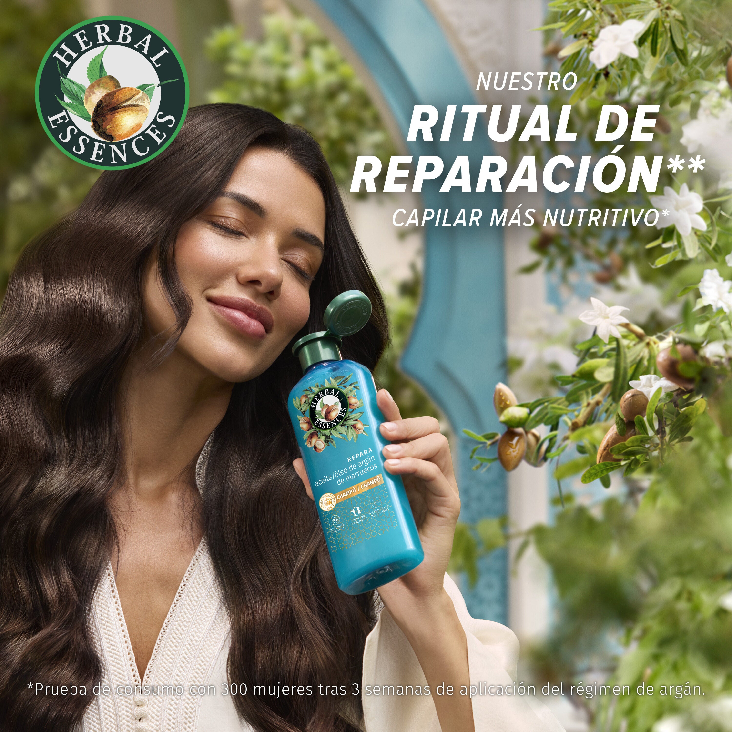 Champú aceite/oleo de argan Herbal 350ml