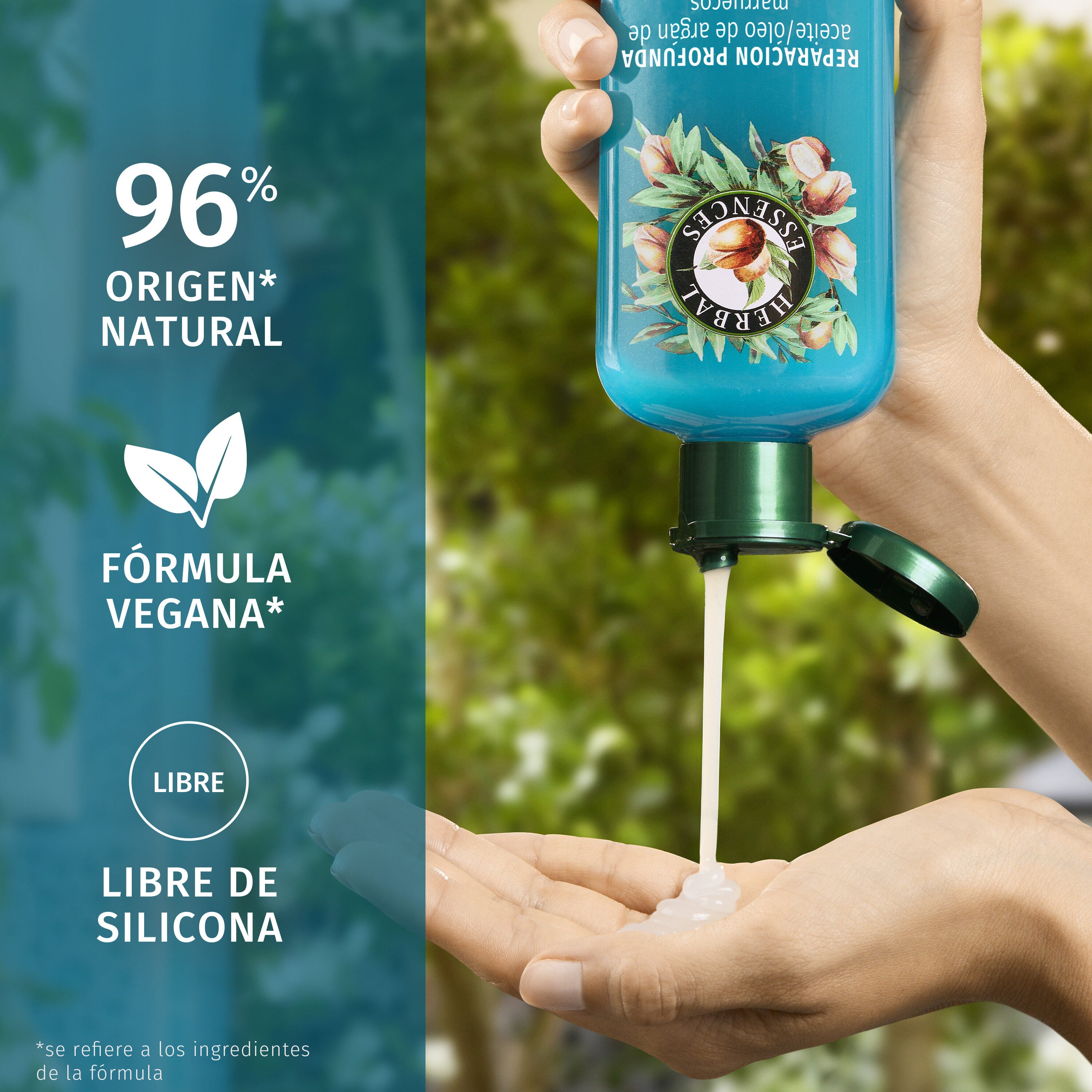 Champú aceite/oleo de argan Herbal 350ml