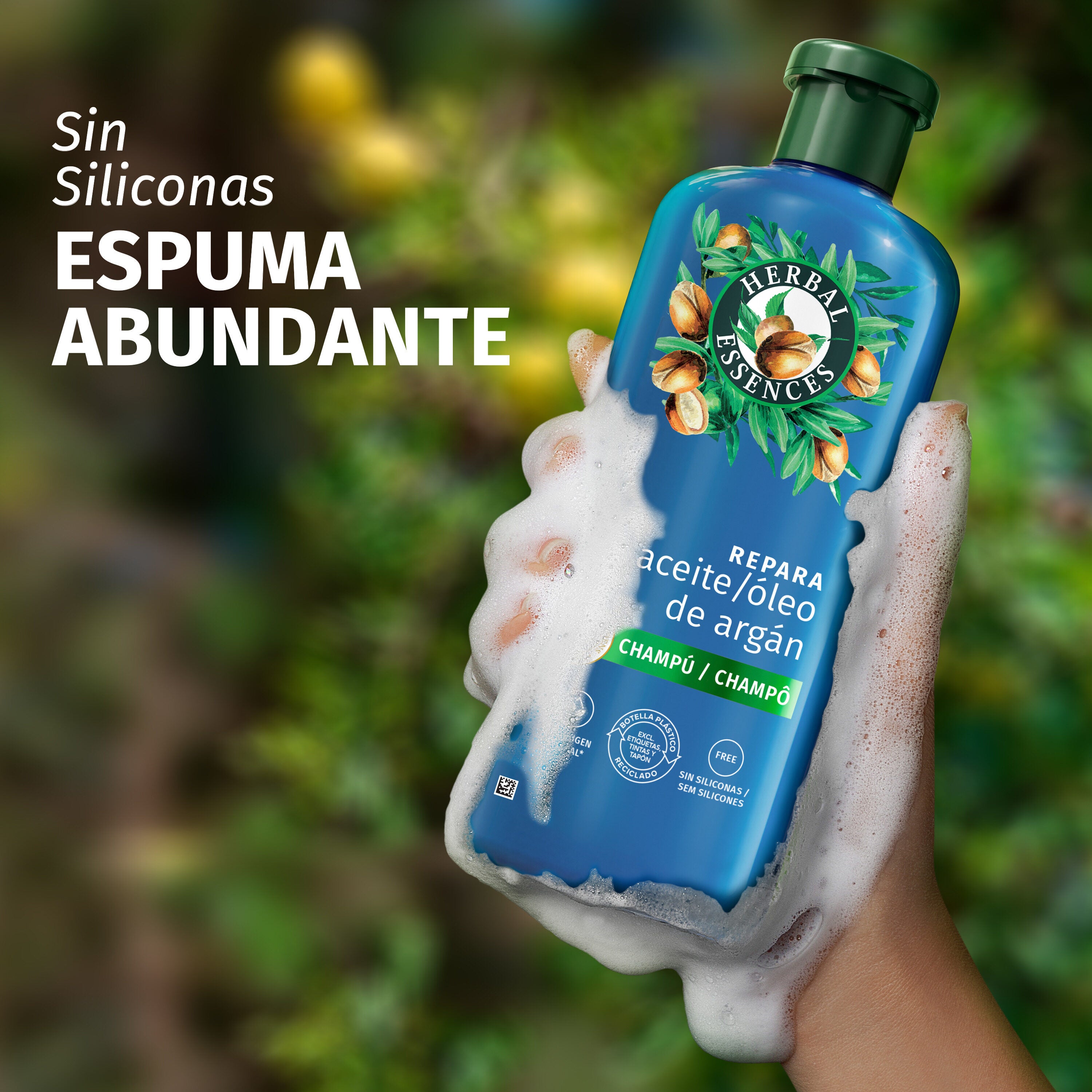 Champú aceite/oleo de argan Herbal 350ml