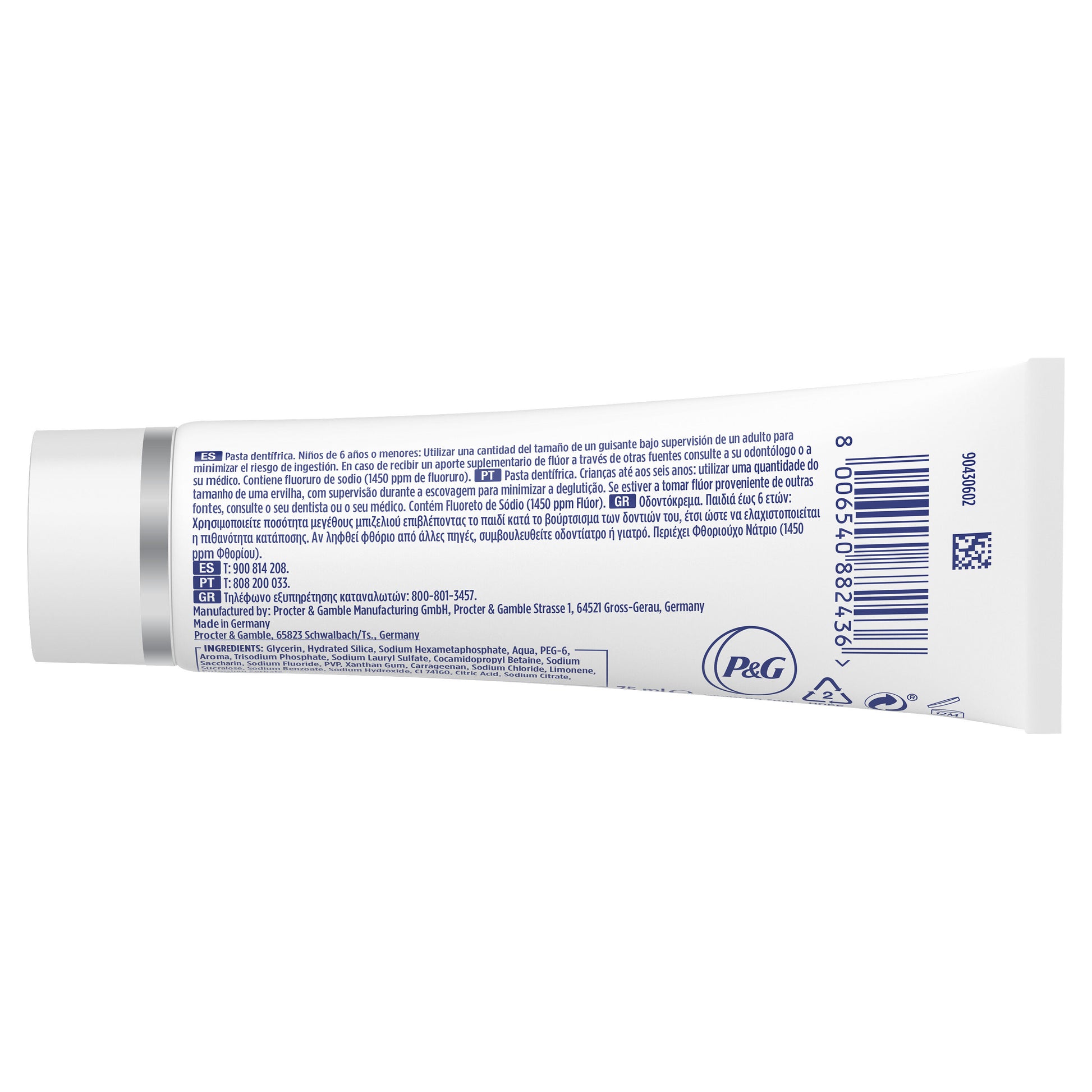 Dentífrico 3d white perfect Oral b p2 75ml/u