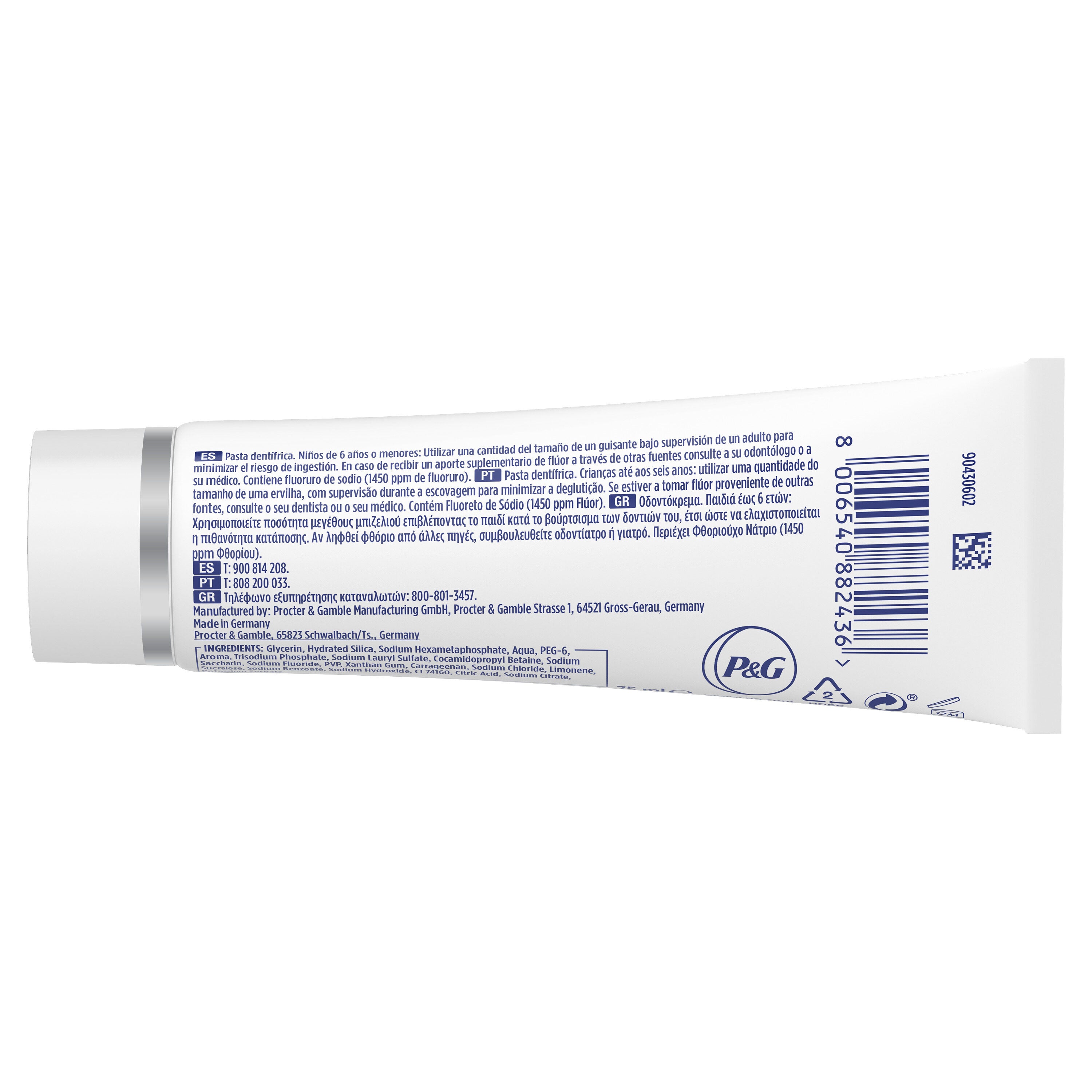 Dentífrico 3d white perfect Oral b p2 75ml/u