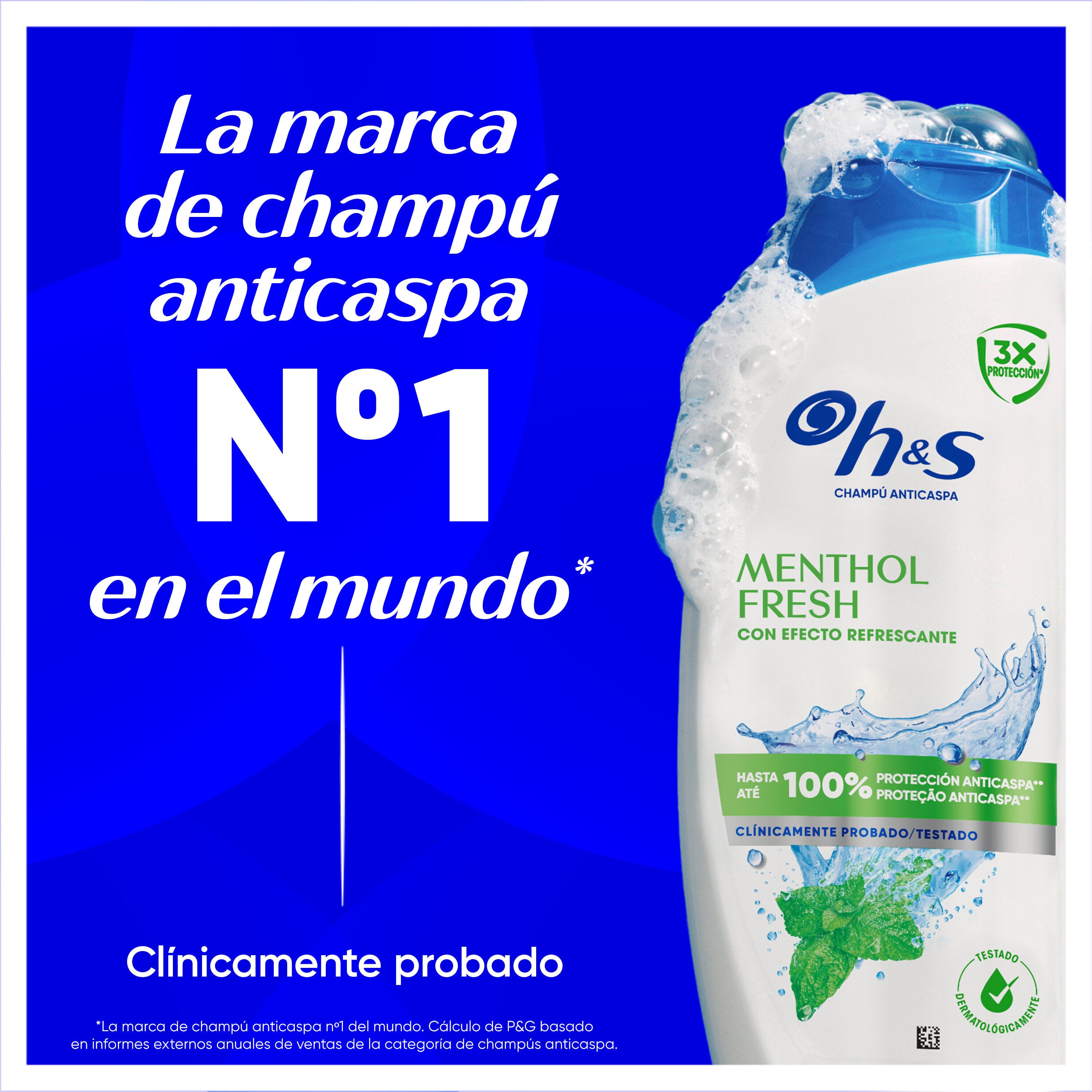 Champú menthol H&S 800ml