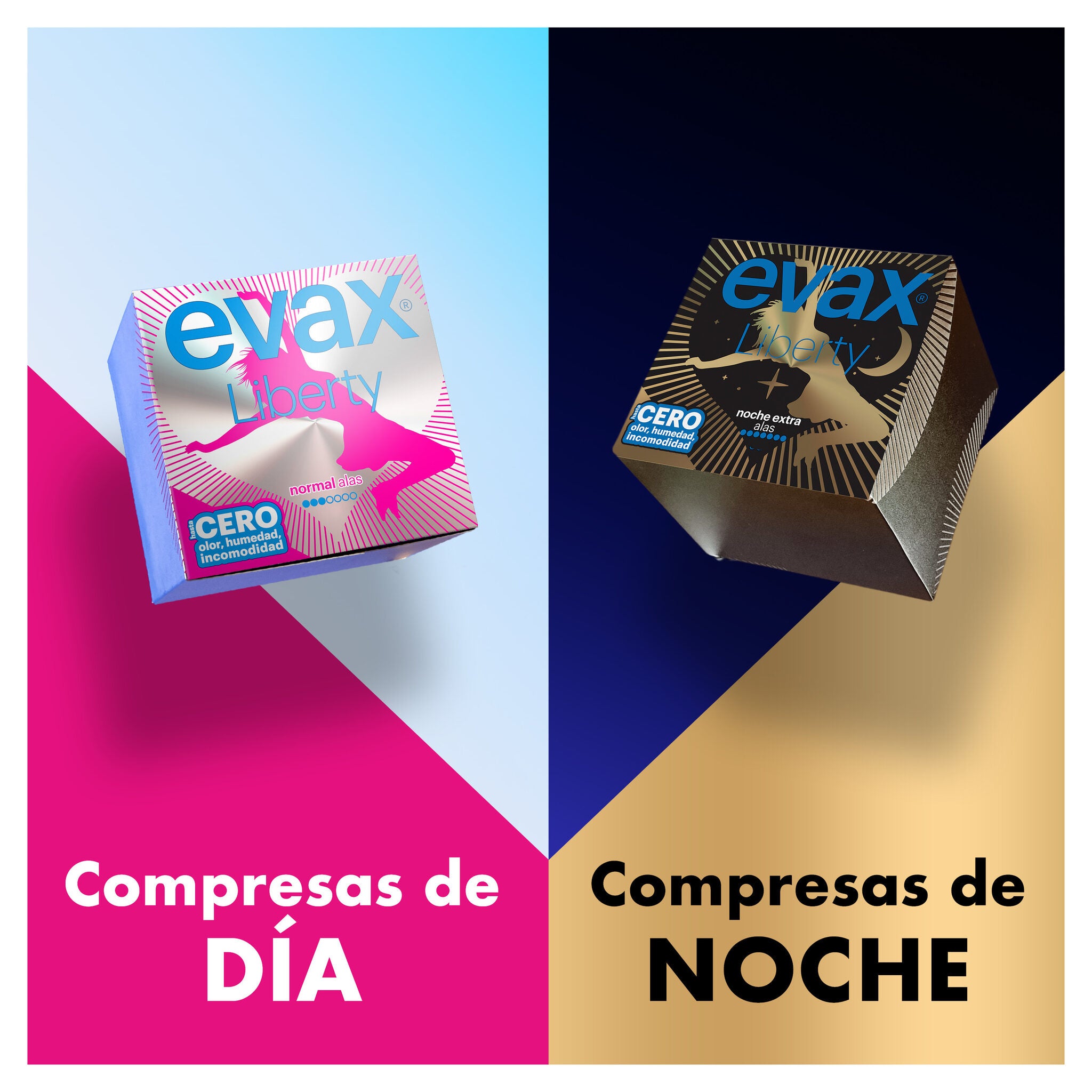 Compresas alas noche extra Evax 9u