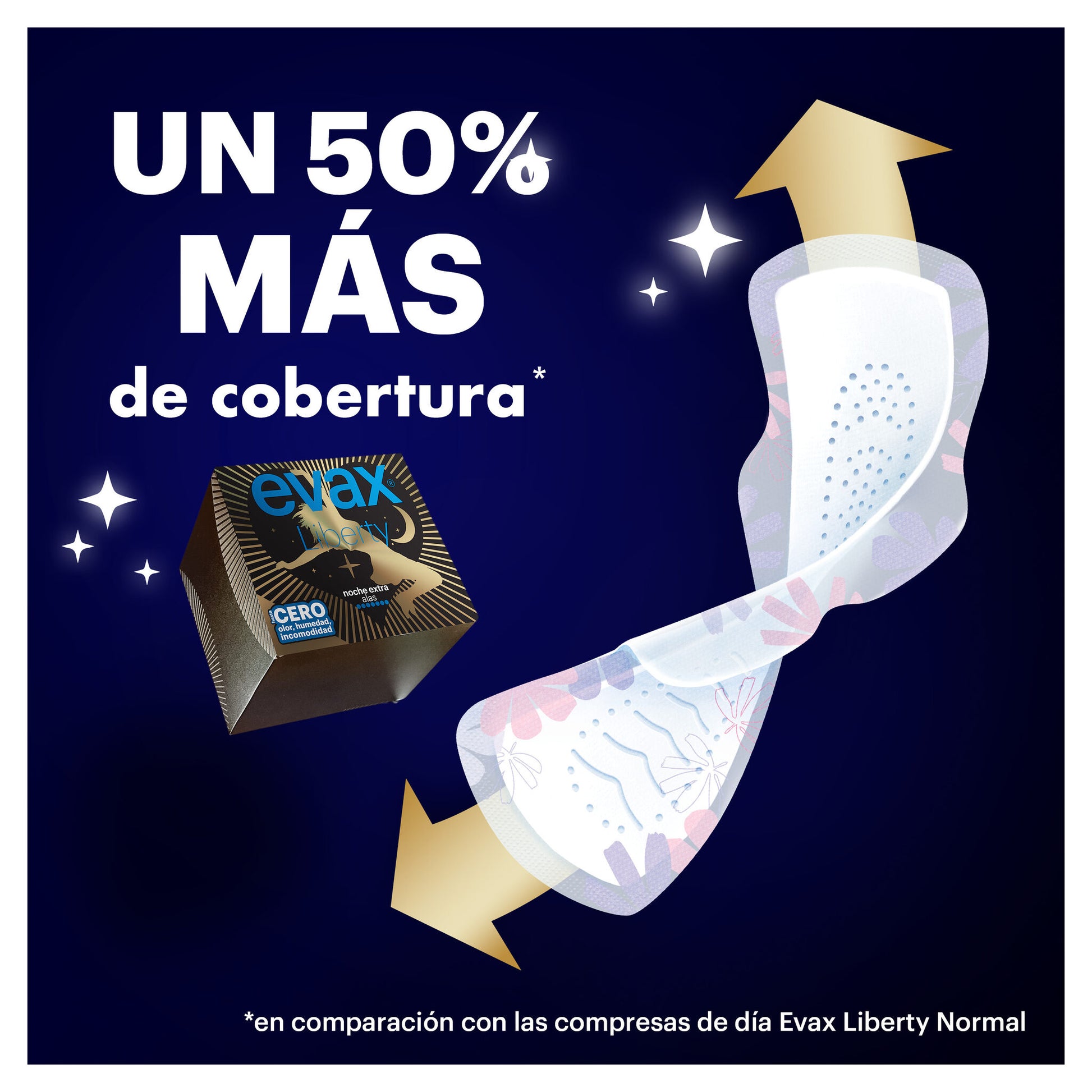 Compresas alas noche extra Evax 9u
